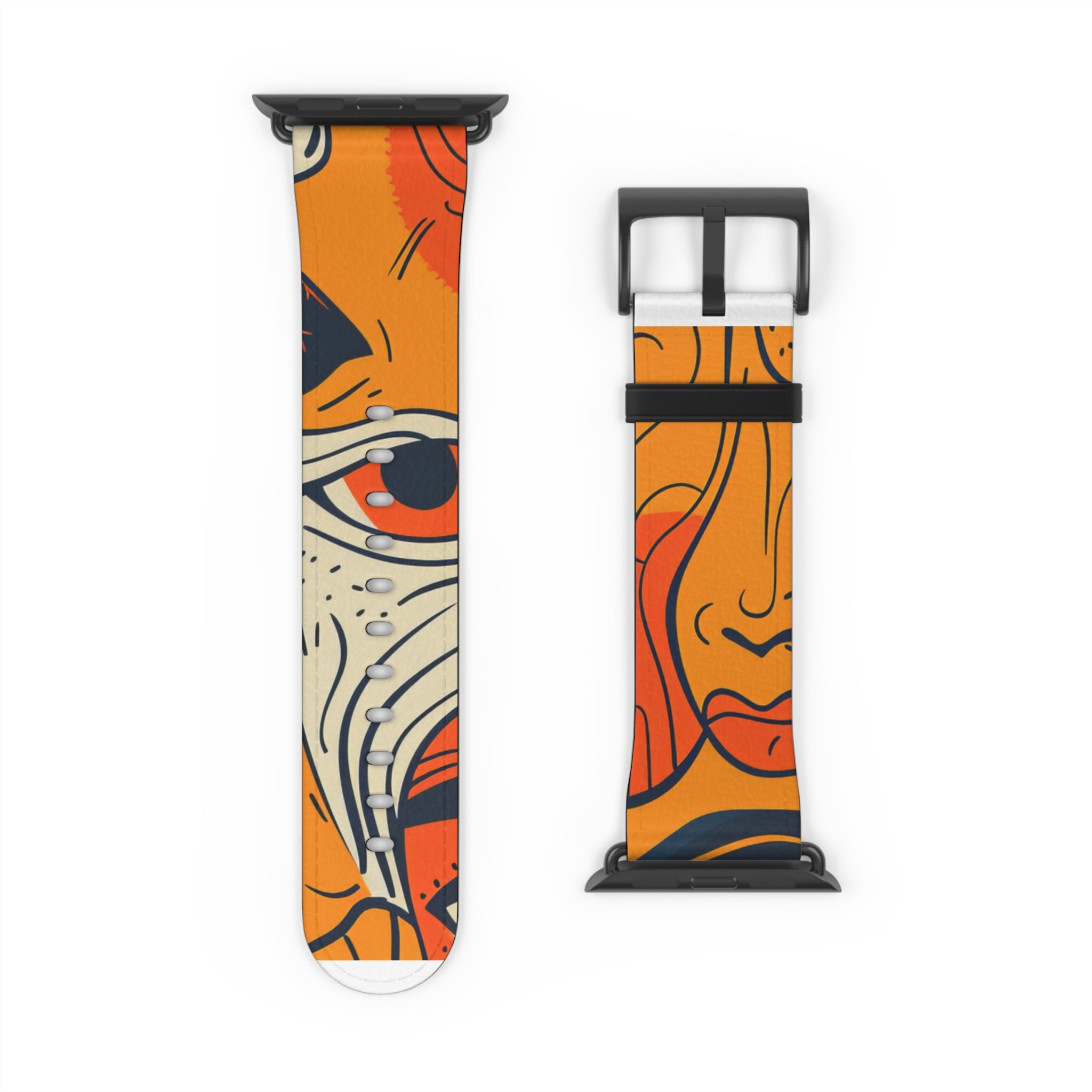 Overlapping Faces - Watch Band
