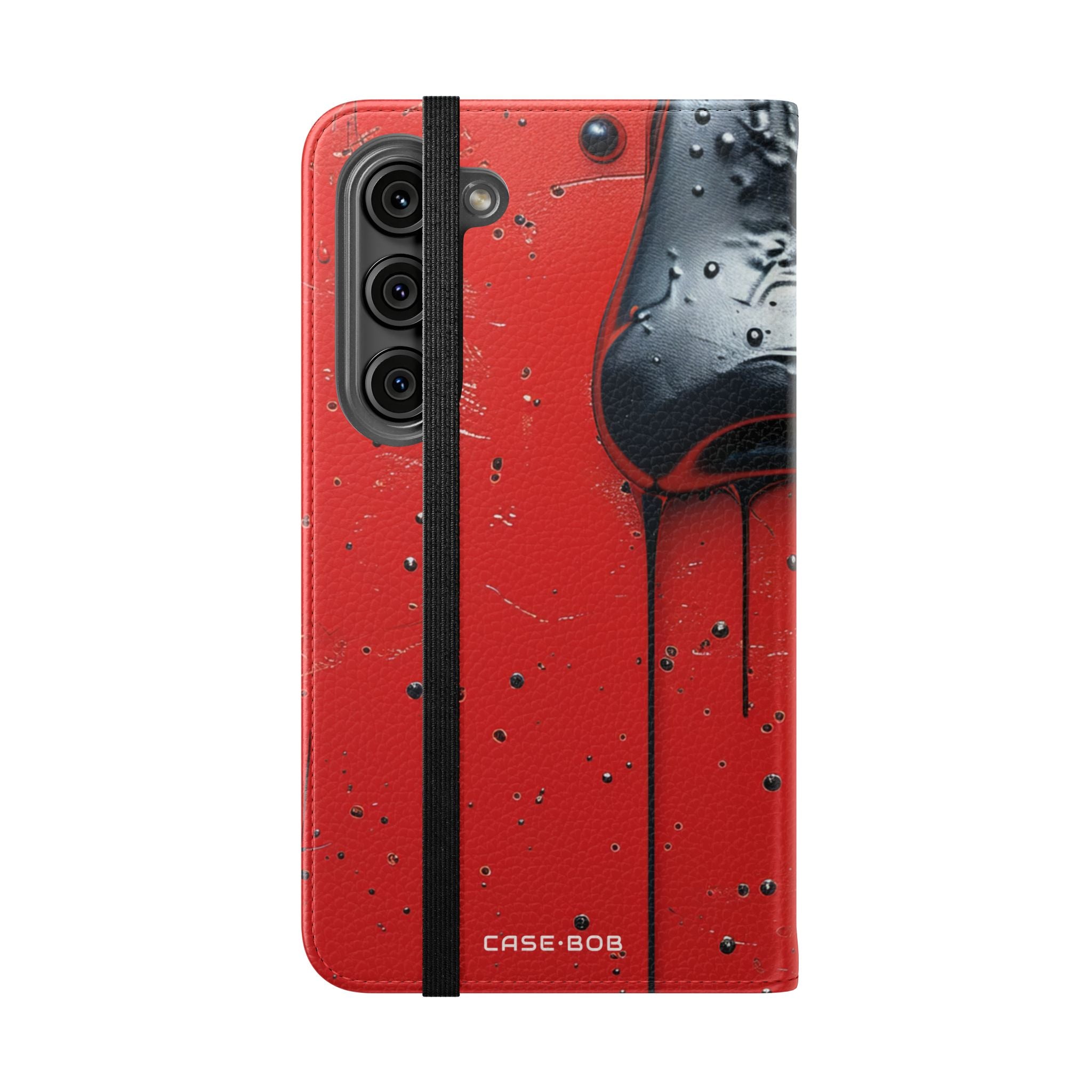 Glossy Black Face - Samsung S23 Case - Wallet