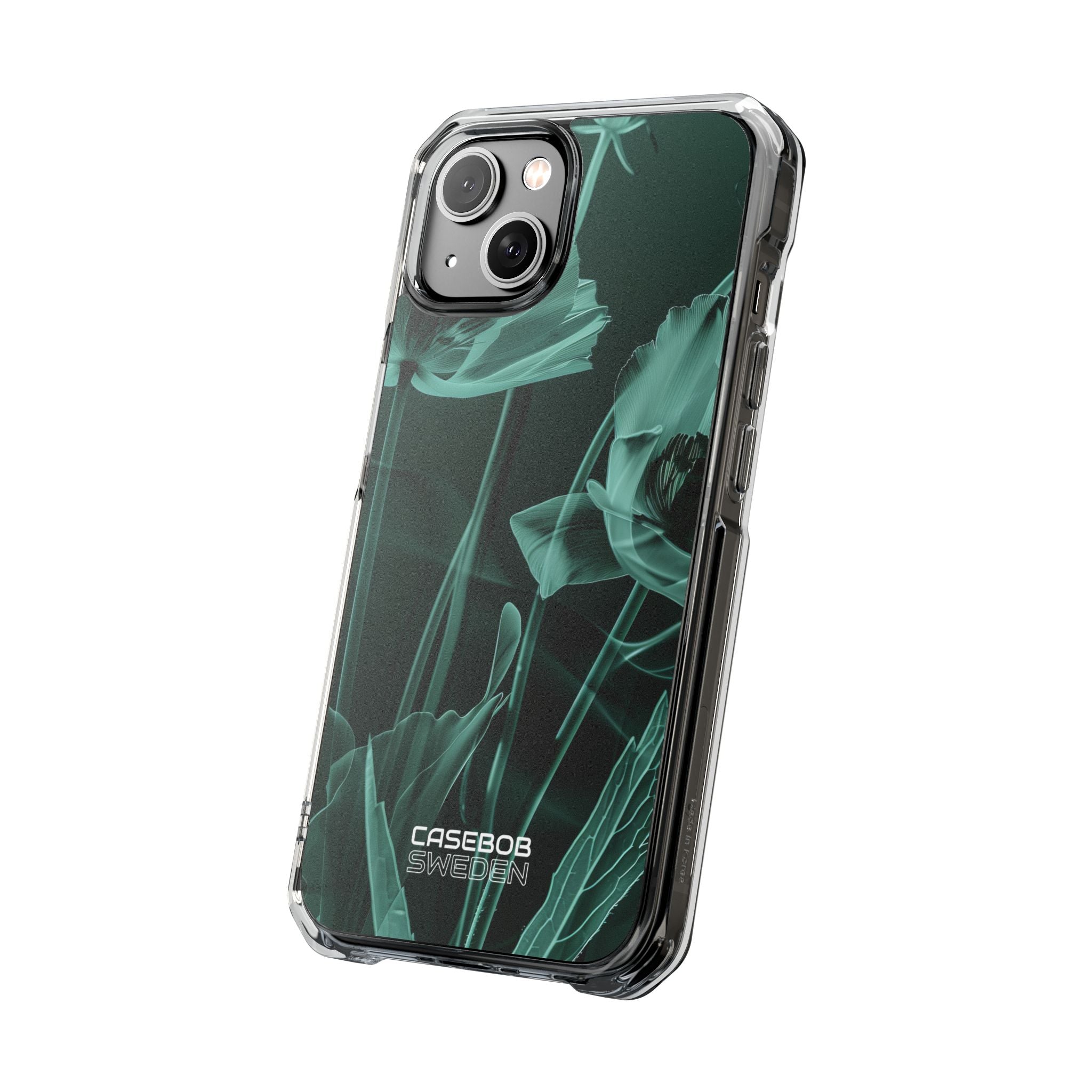 Teal Bloom Radiance iPhone 14 - Impact Clear+