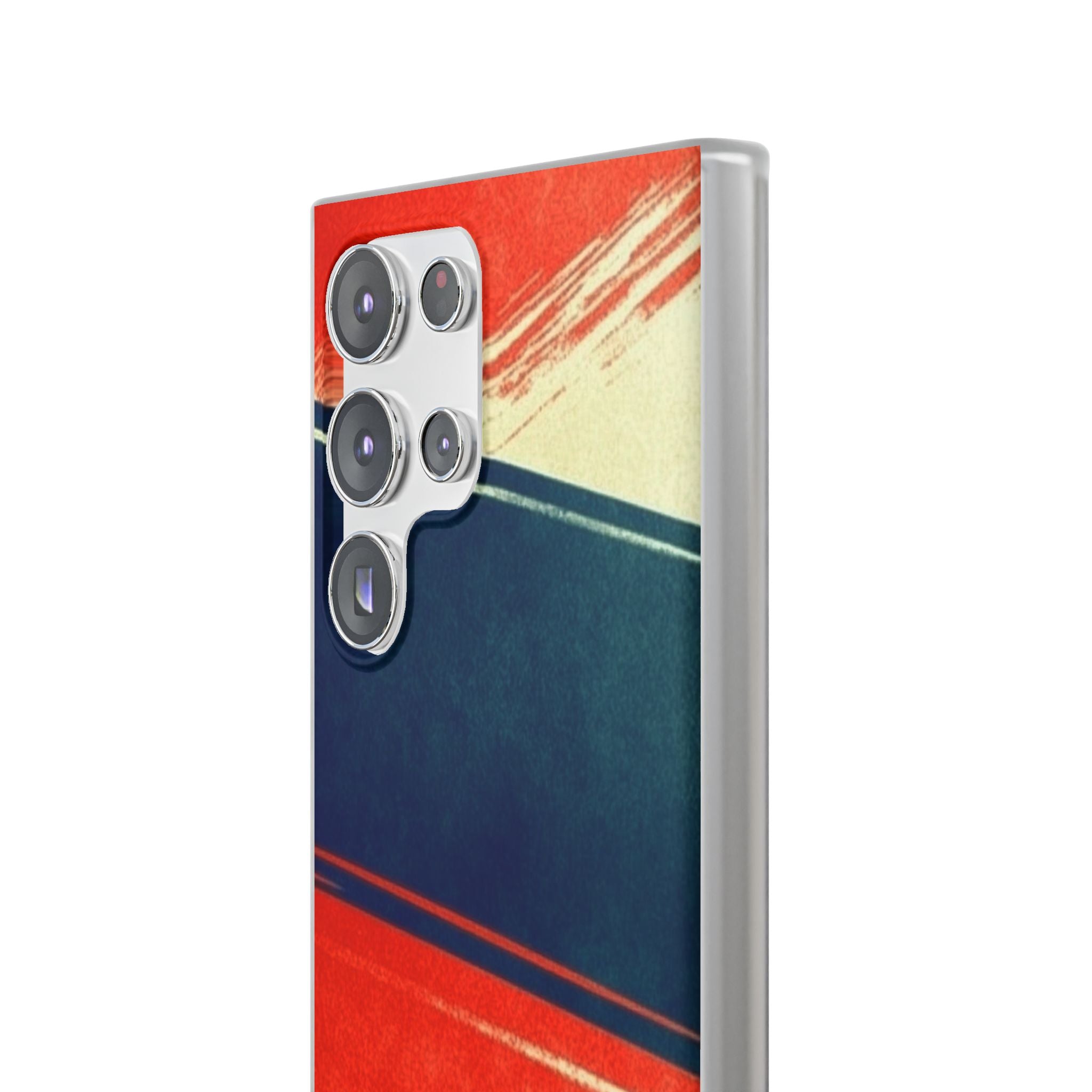 Blue Diagonal Motion Samsung S23 Ultra Case - Soft