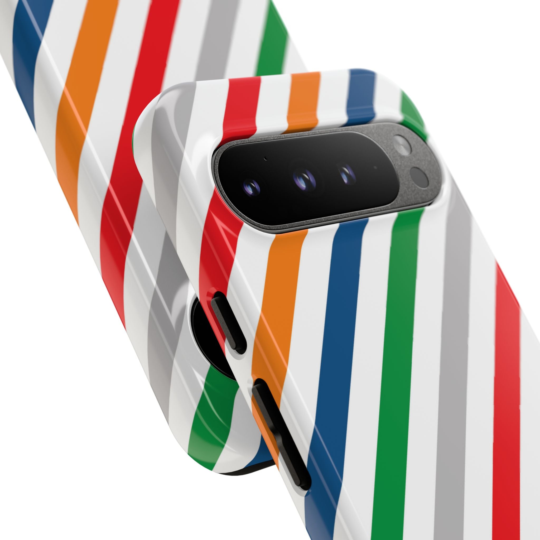 Vibrant Geometric Stripes - Google Pixel Case