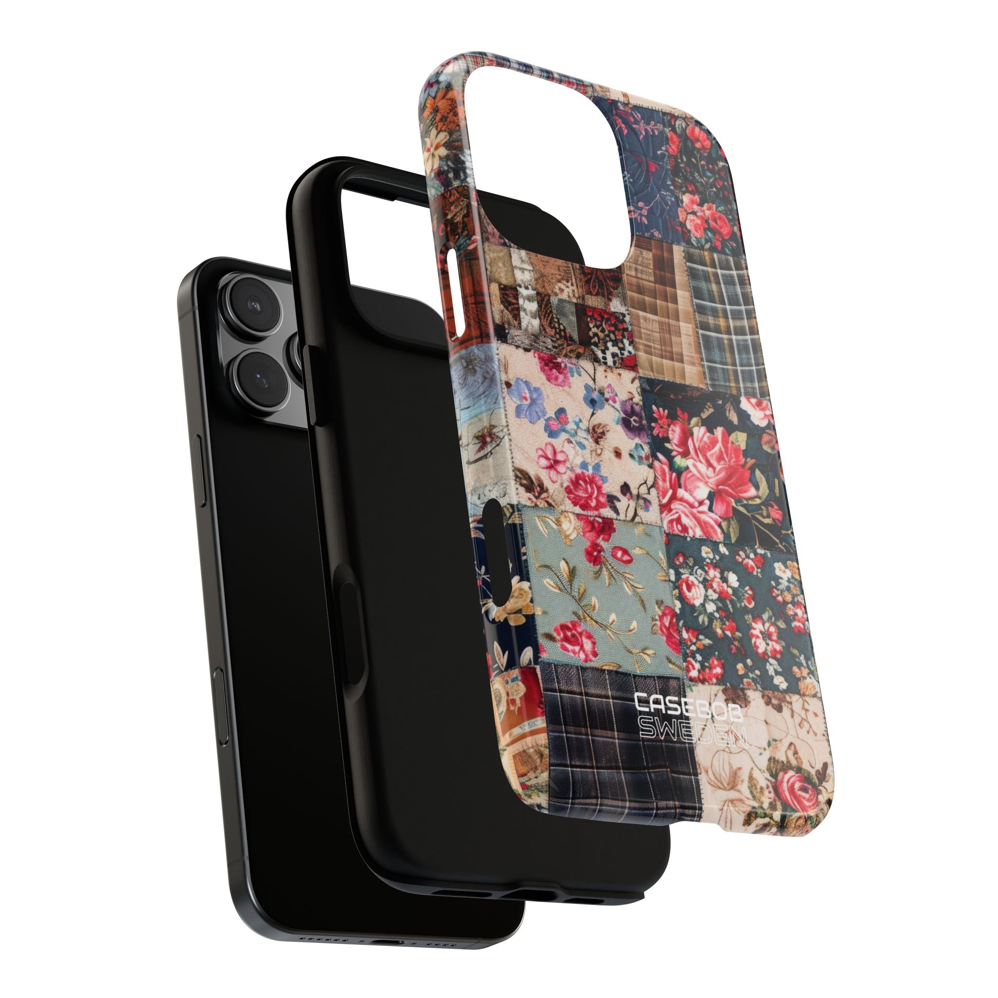 Patchwork Floral Quilt iPhone 16 - Tough