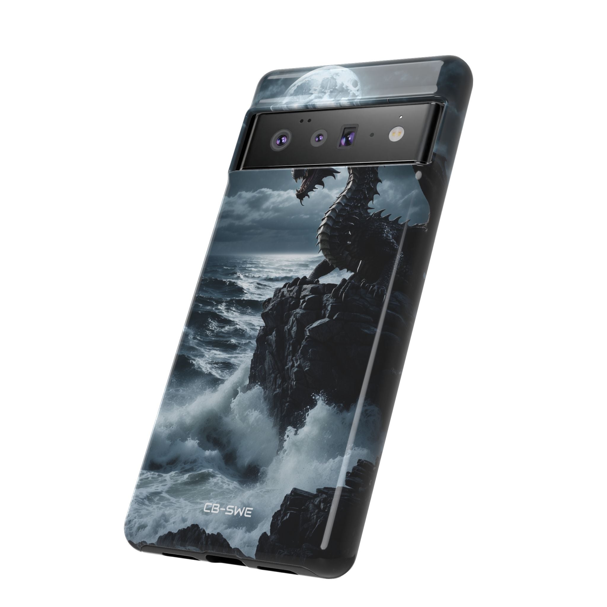 Dragon Roars Against Sea - Google Pixel Case