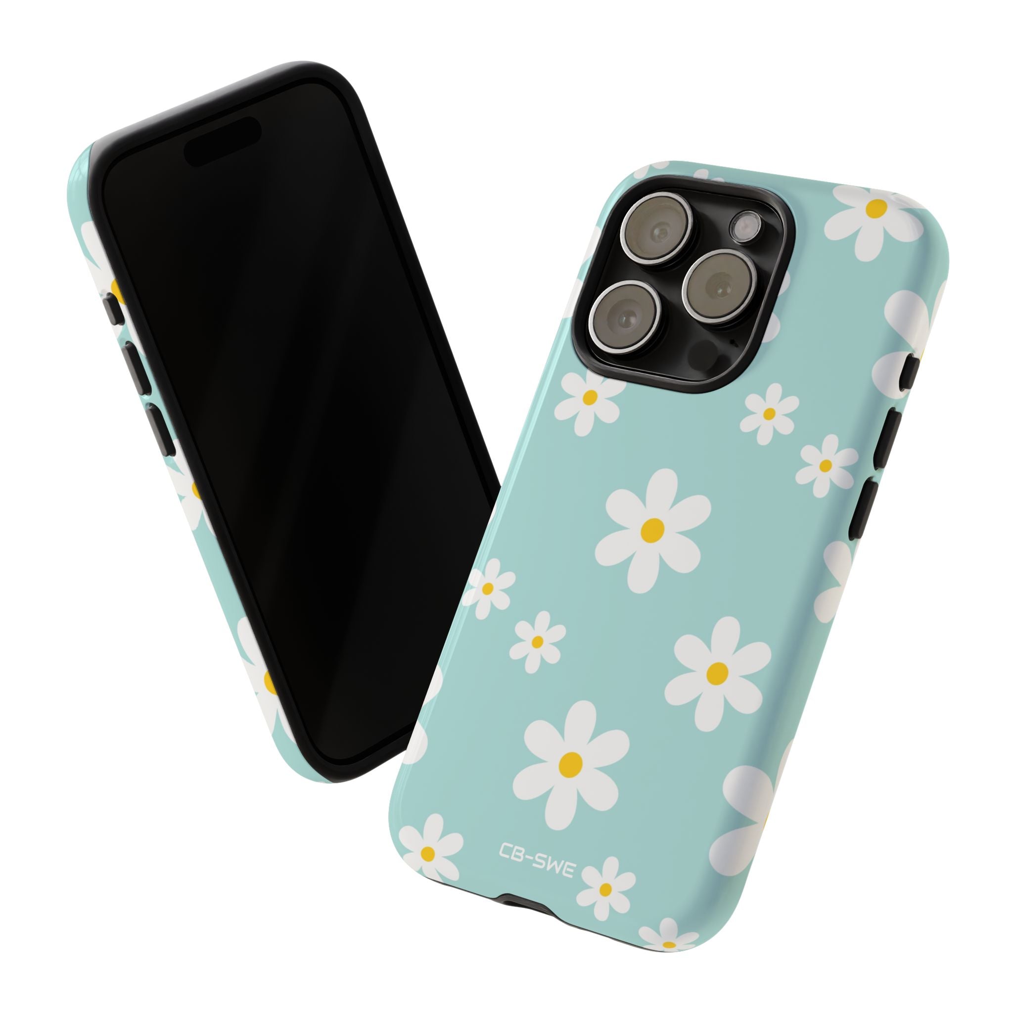 Daisies On Blue - iPhone Case