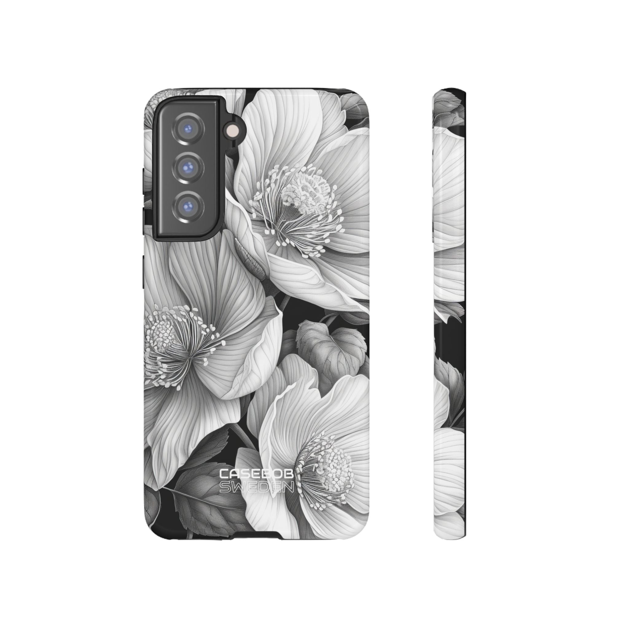 Monochrome Petal Dance Samsung S21 - Tough