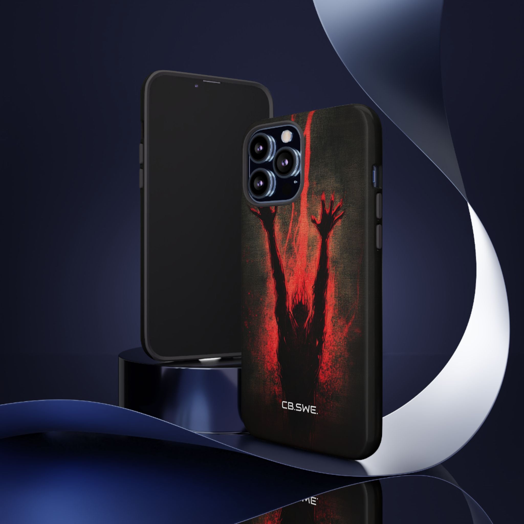 Dark Red Reflective Demons Arms iPhone 13 - Tough
