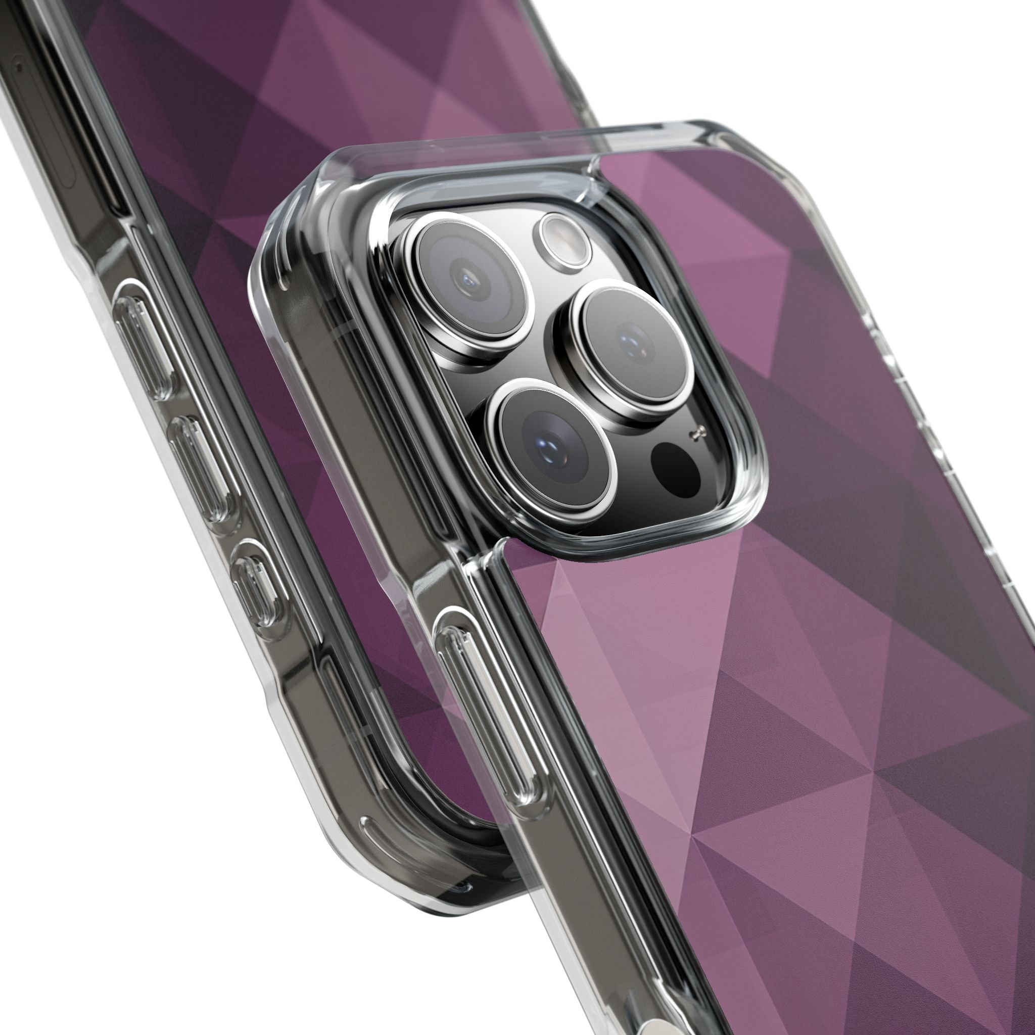 Purple Geometric Mosaic iPhone 16 - Impact Clear+