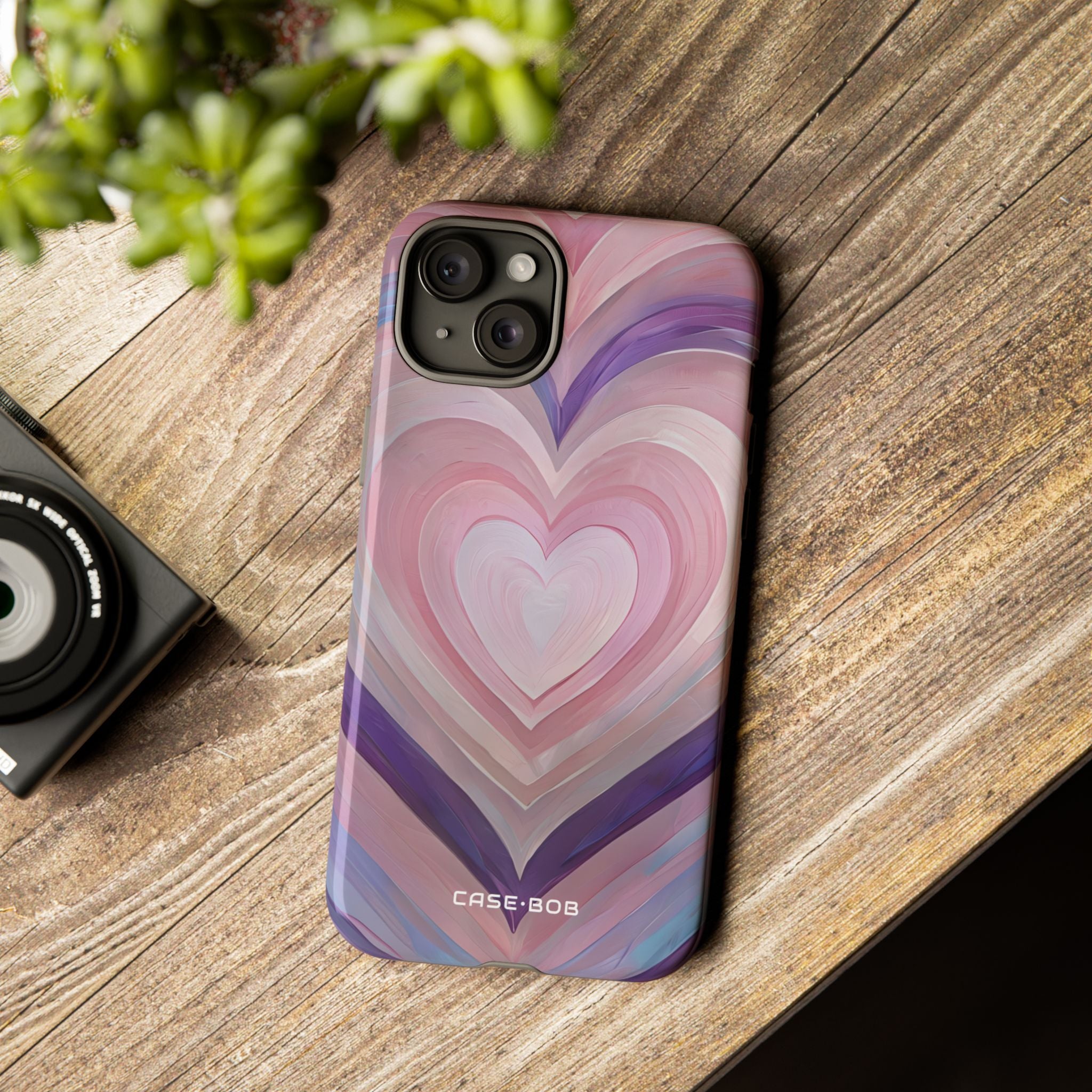 Radiant Heartbrush iPhone 15 Plus Case - Tough