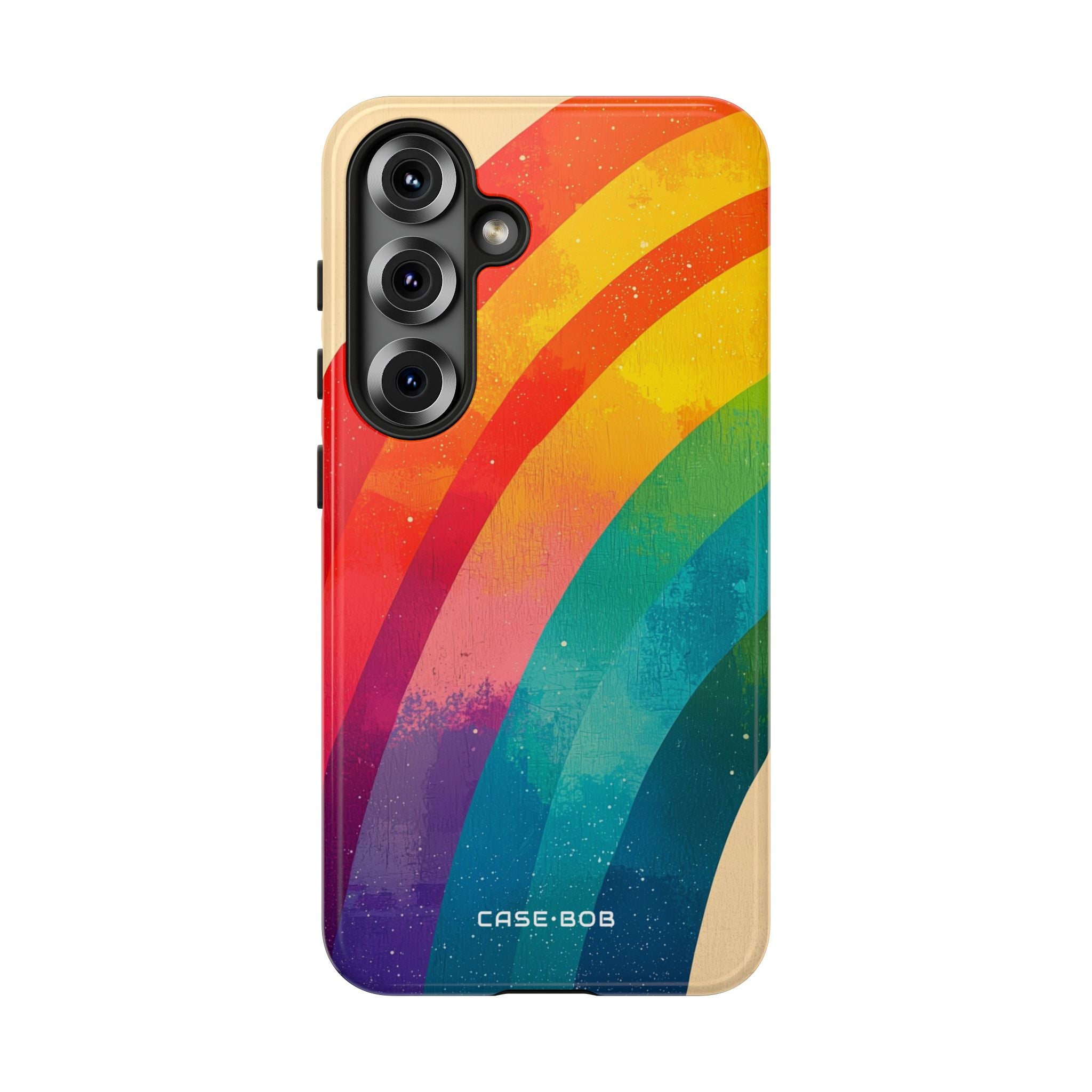 Textured Rainbow Arc Samsung S25 Case - Tough