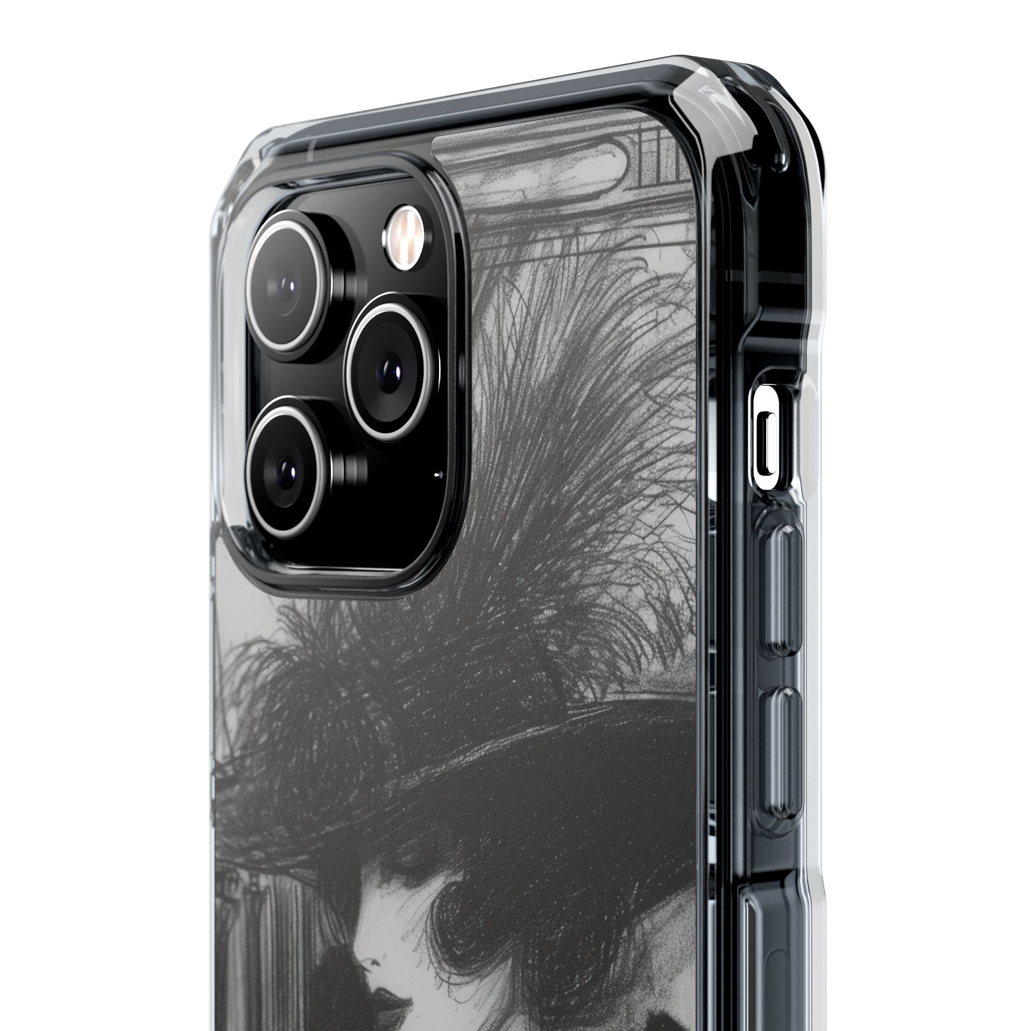 Vintage Feather Elegance iPhone 14 - Impact Clear+