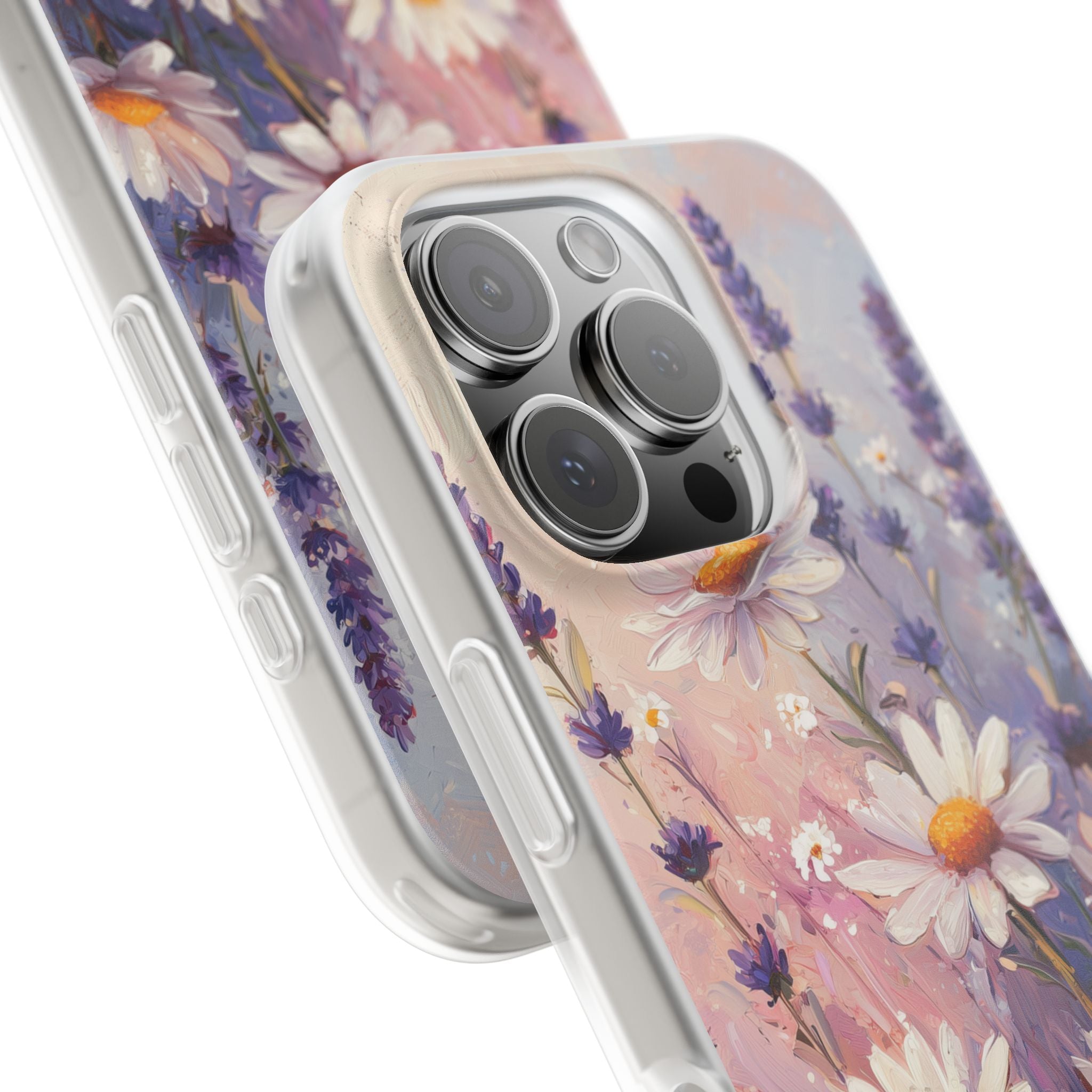 Daisy Lavender Bloom iPhone 16 Pro Case - Soft