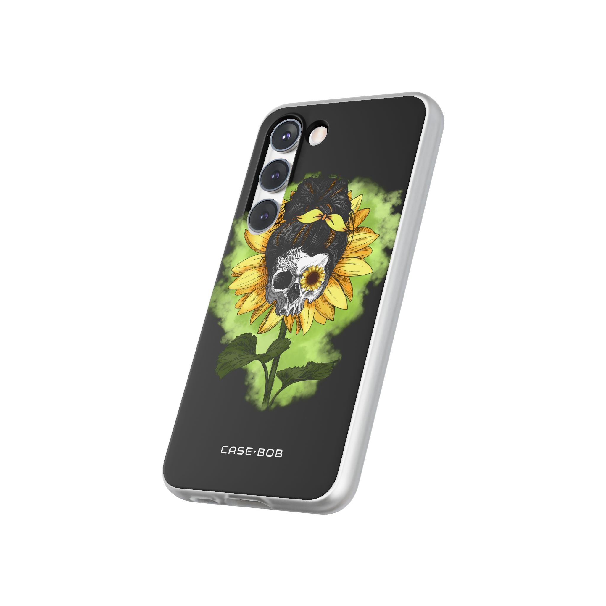 Sunflower Skull Samsung S23 Case - Soft