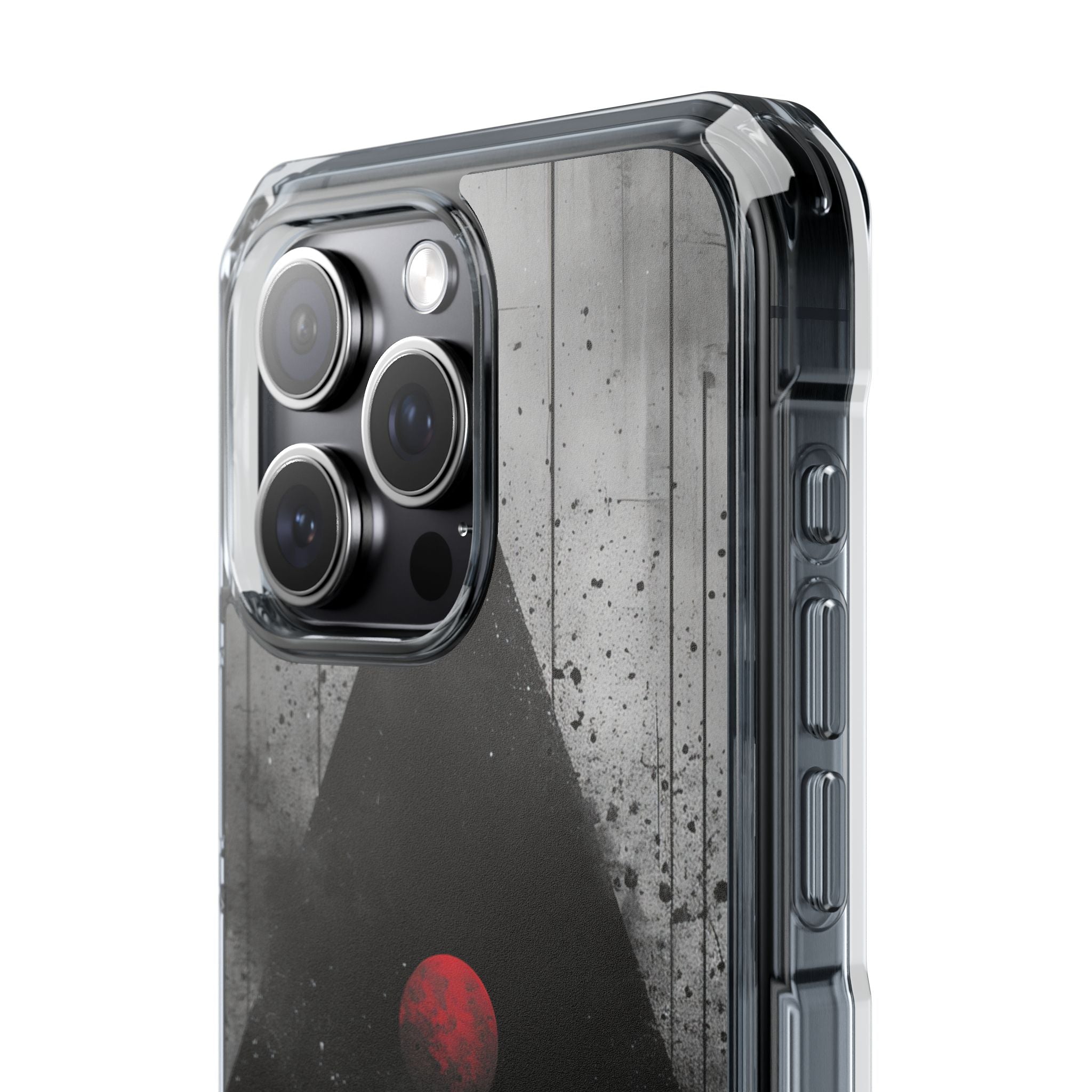 Crimson Core Geometry iPhone 15 - Impact Clear+