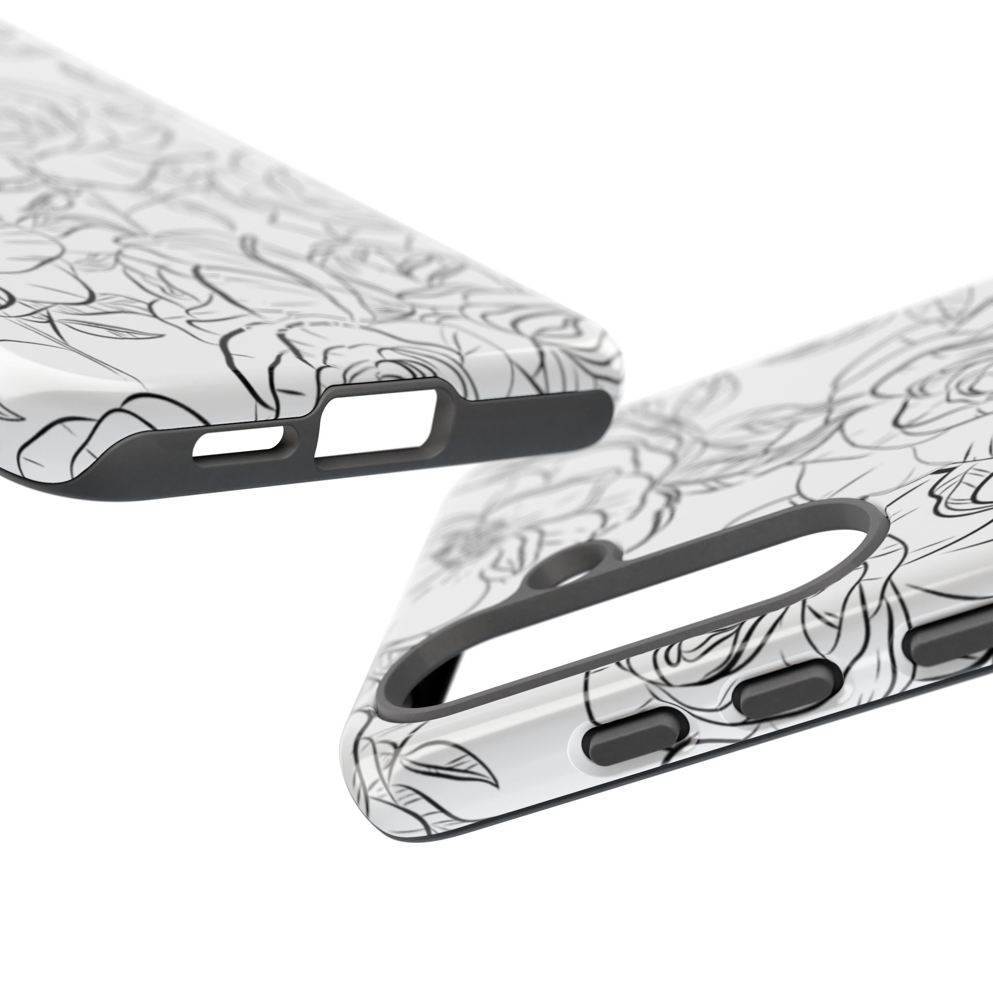 Intricate Rose Sketches - Samsung Case