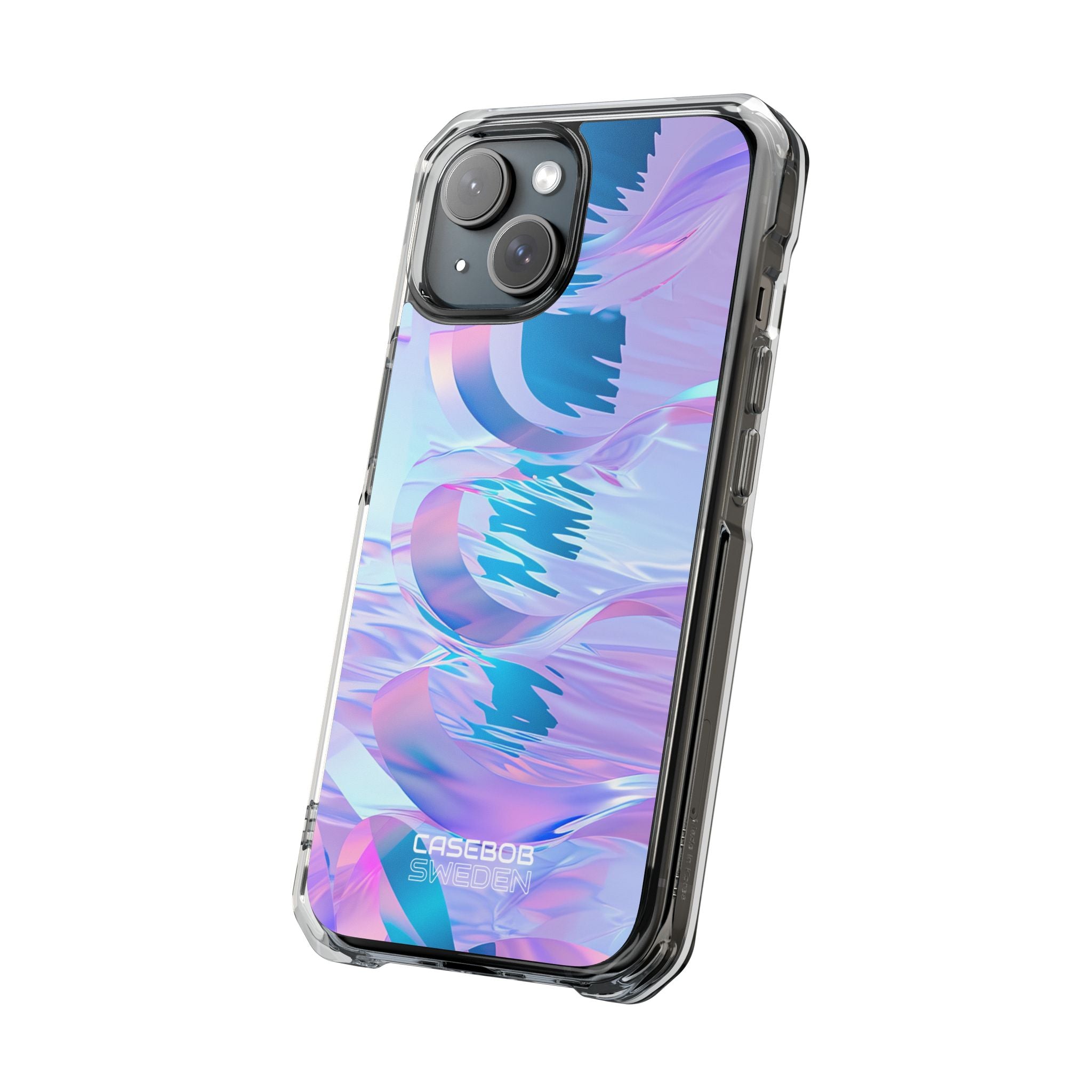 Iridescent Flowing Waves iPhone 15 - Impact Clear+