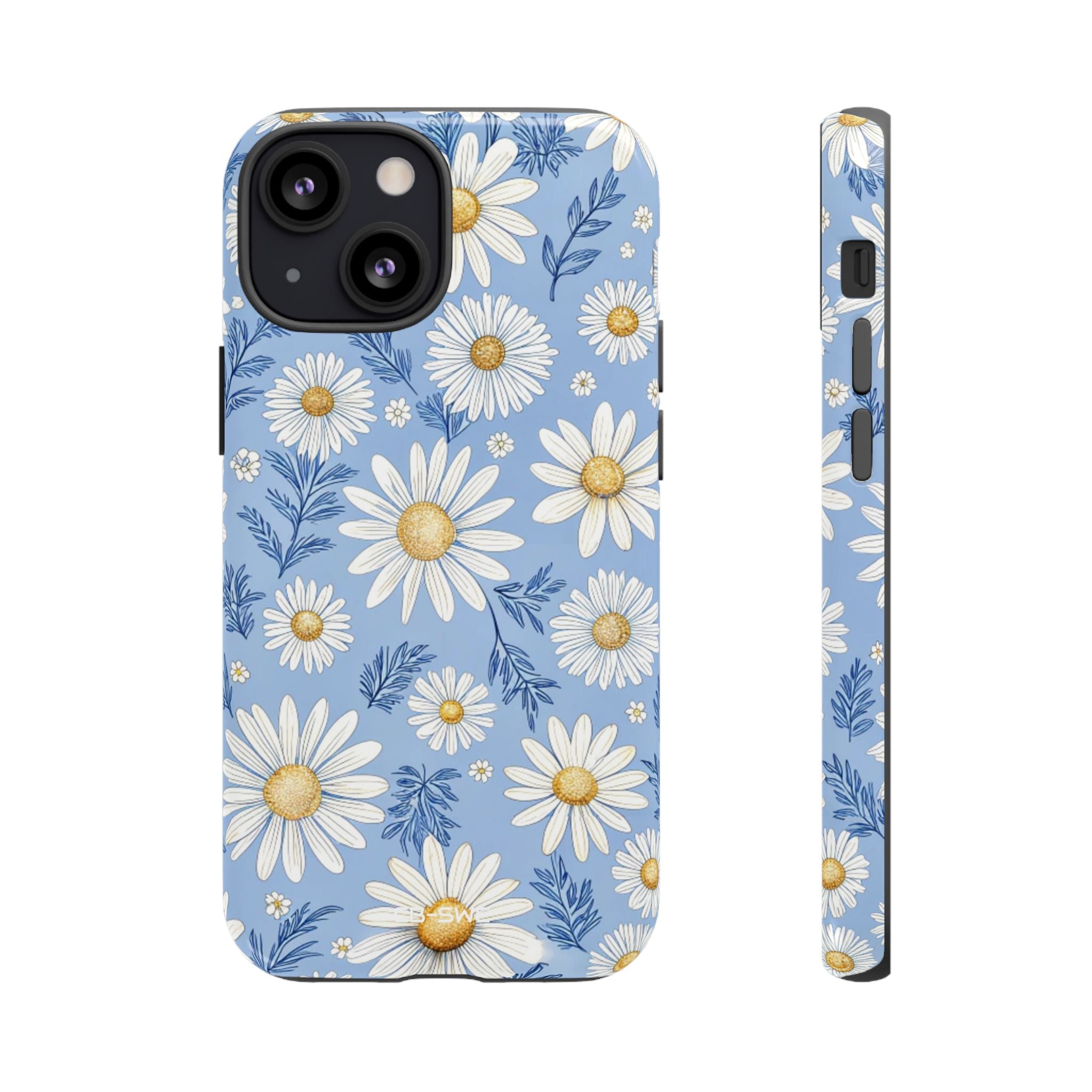 Daisies On Blue - iPhone Case