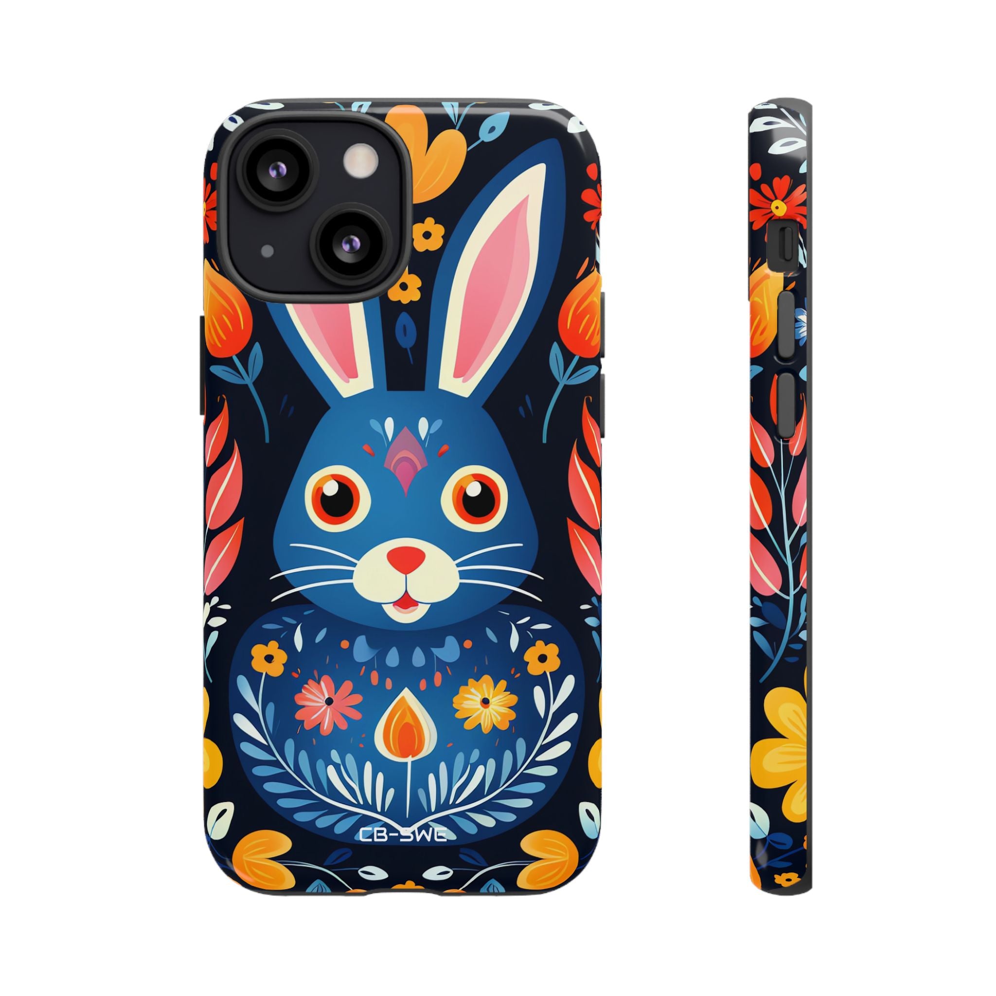 Bunny Jumps Joyfully - iPhone Case