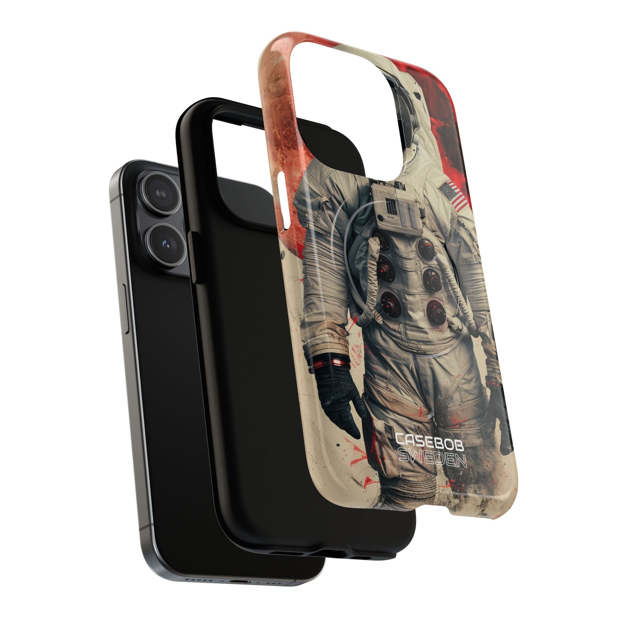 Crimson Spacewalk Dream iPhone 15 - Tough+