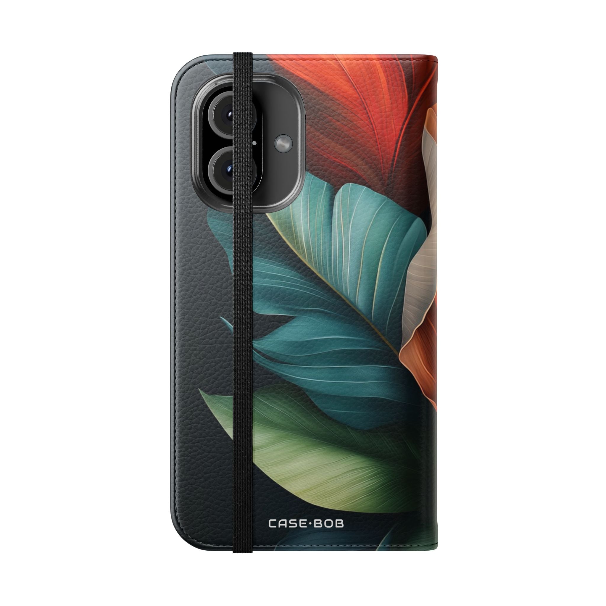 Tropical Ember Leaves - iPhone 16 Case - Wallet