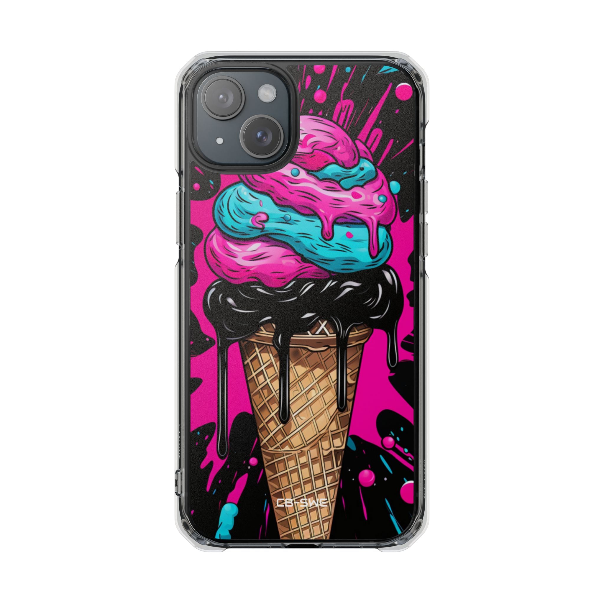 Neon Ice Cream Burst iPhone Case - Impact