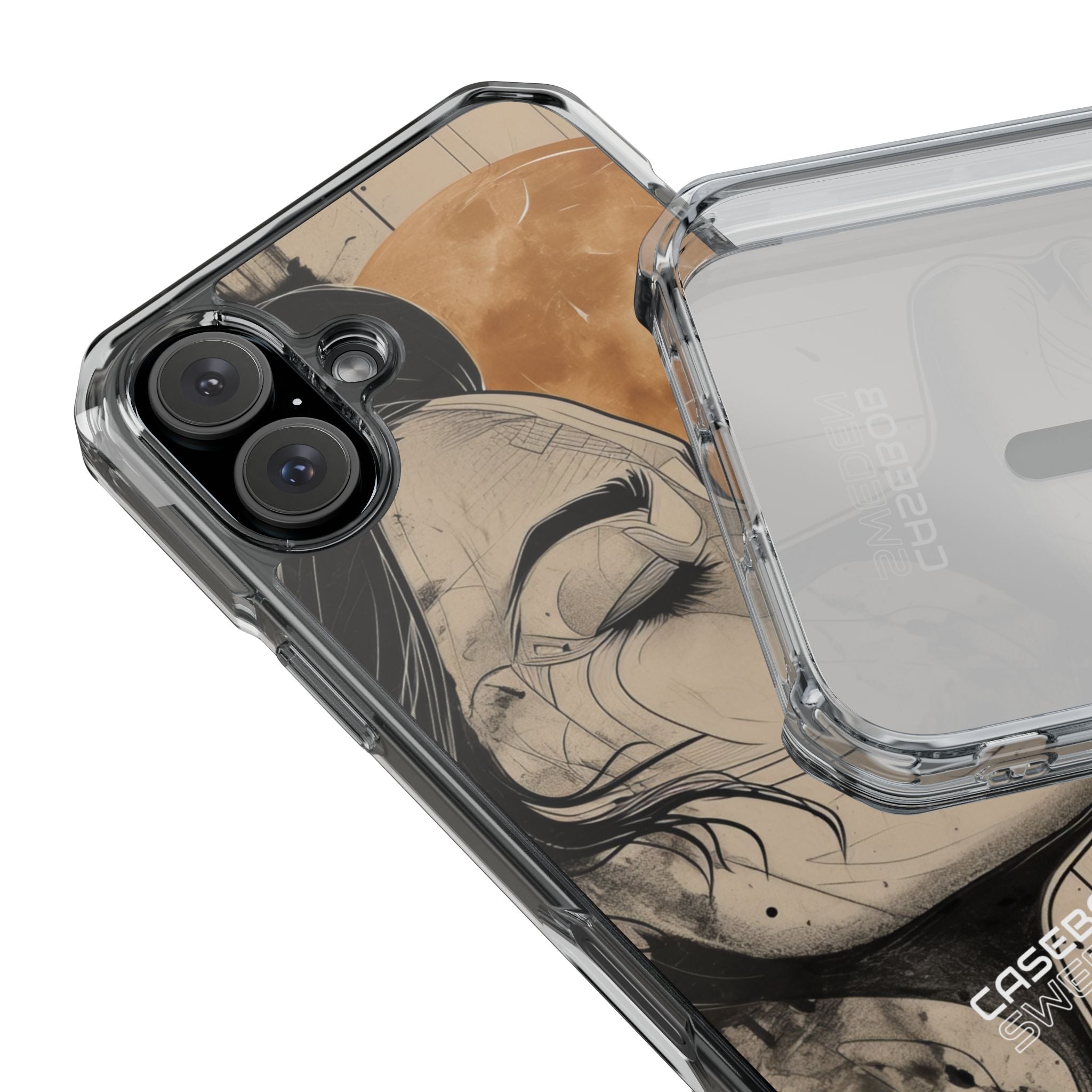 Moonlit Face Flow iPhone 16 - Impact Clear+