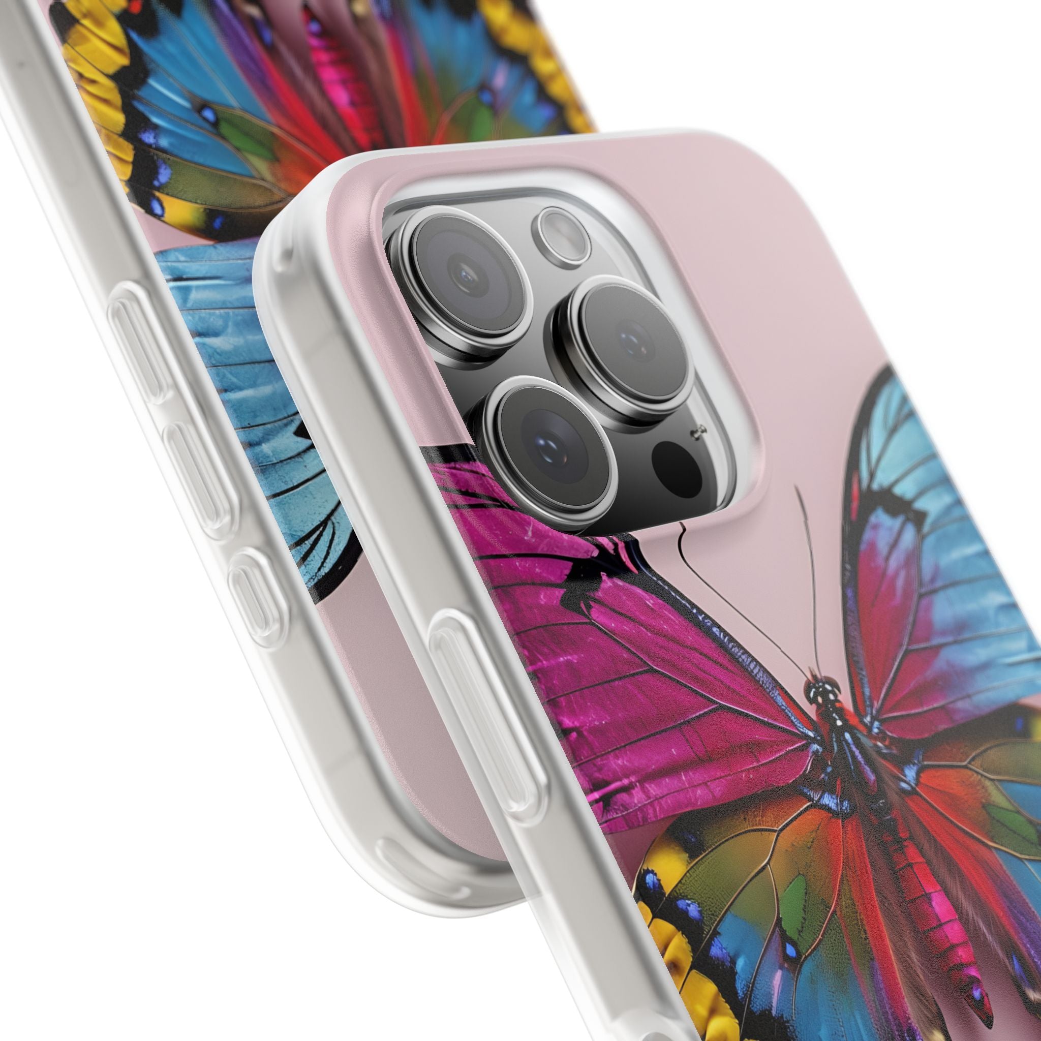 Vivid Butterfly iPhone 16 Pro Case - Soft
