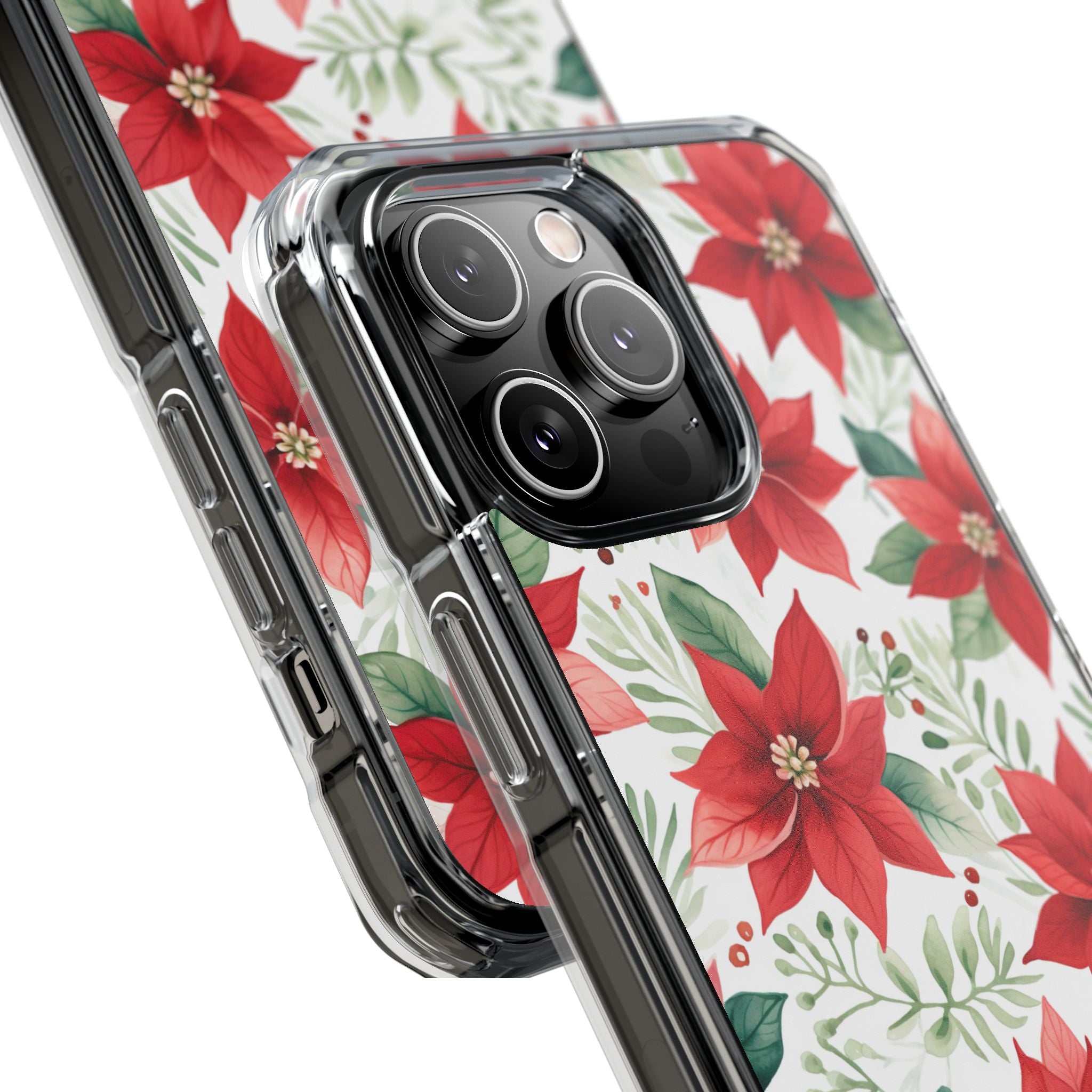 Poinsettias Bloom Bright iPhone Case - Impact