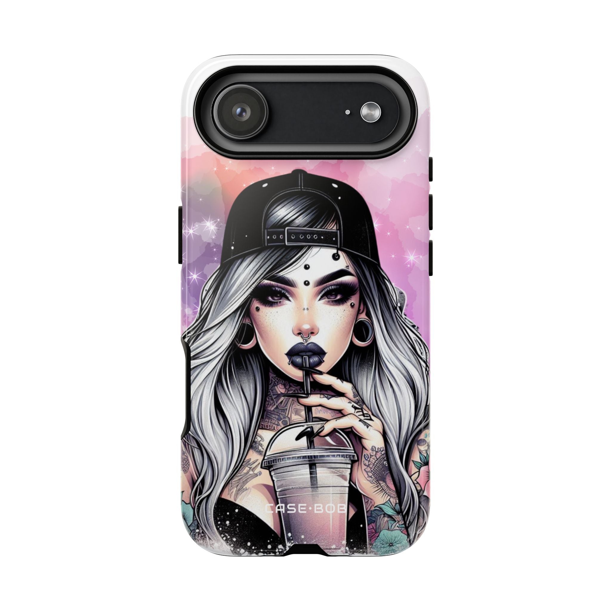 Silver Sip Nebula iPhone 17 Air Case - Tough