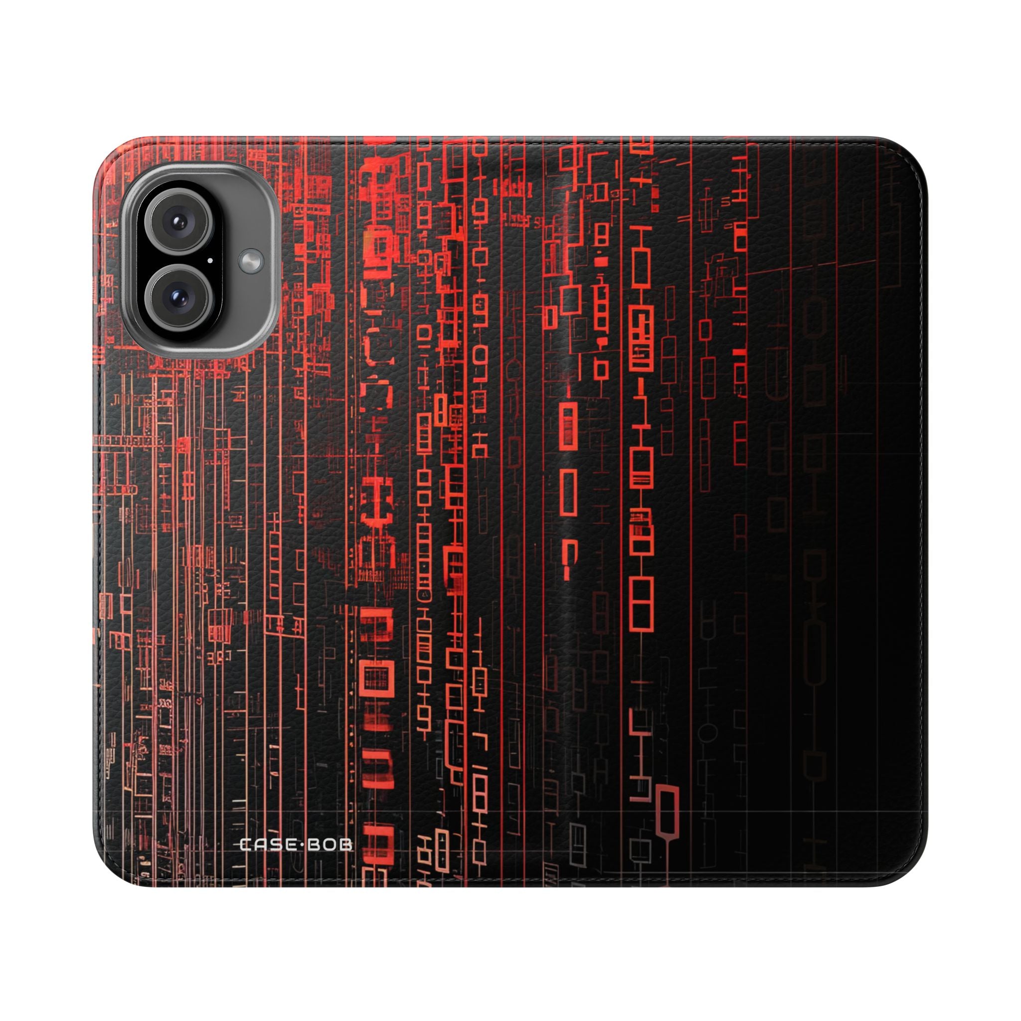 Crimson Columns - iPhone 16 Plus Case - Wallet