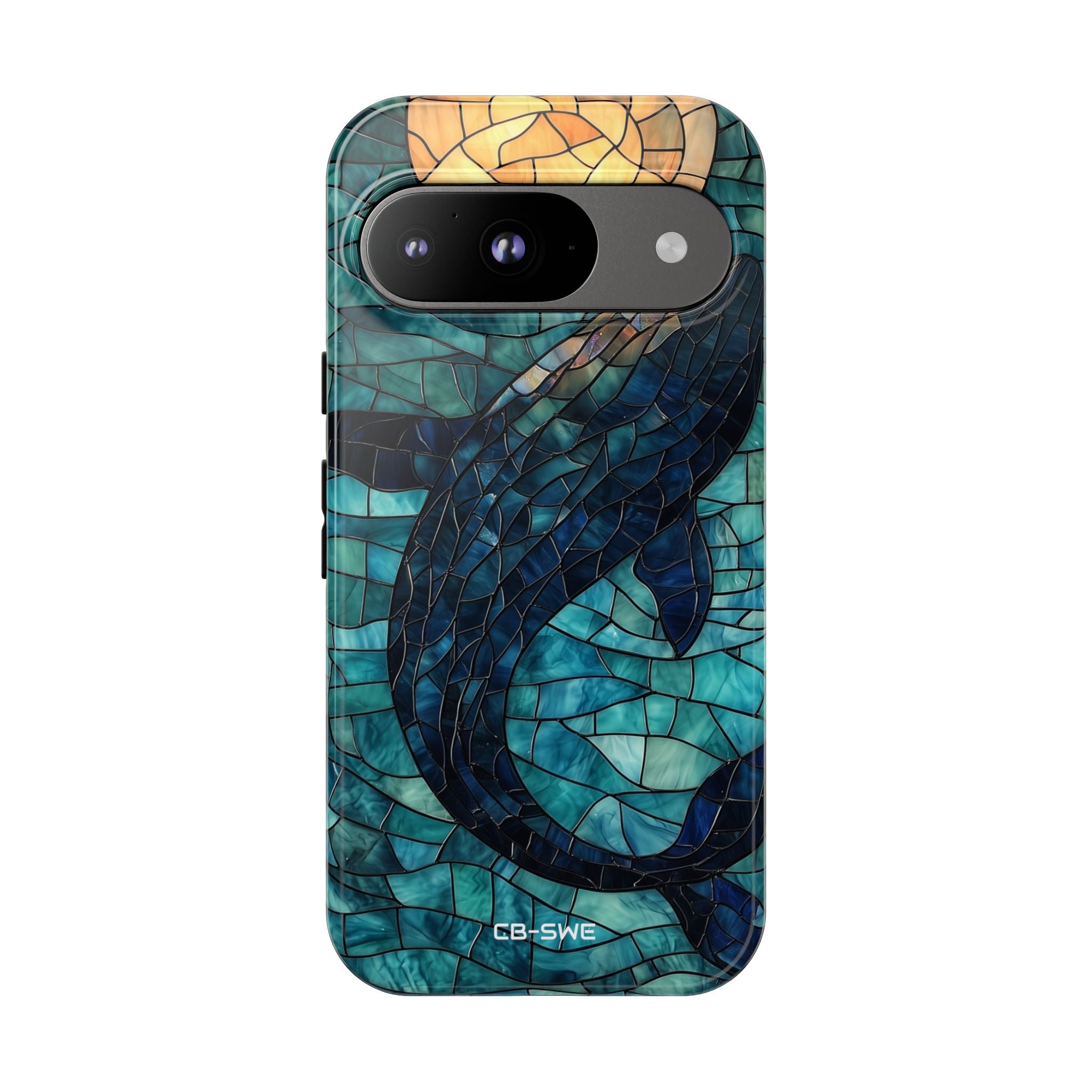 Whale Dives Upward - Google Pixel Case