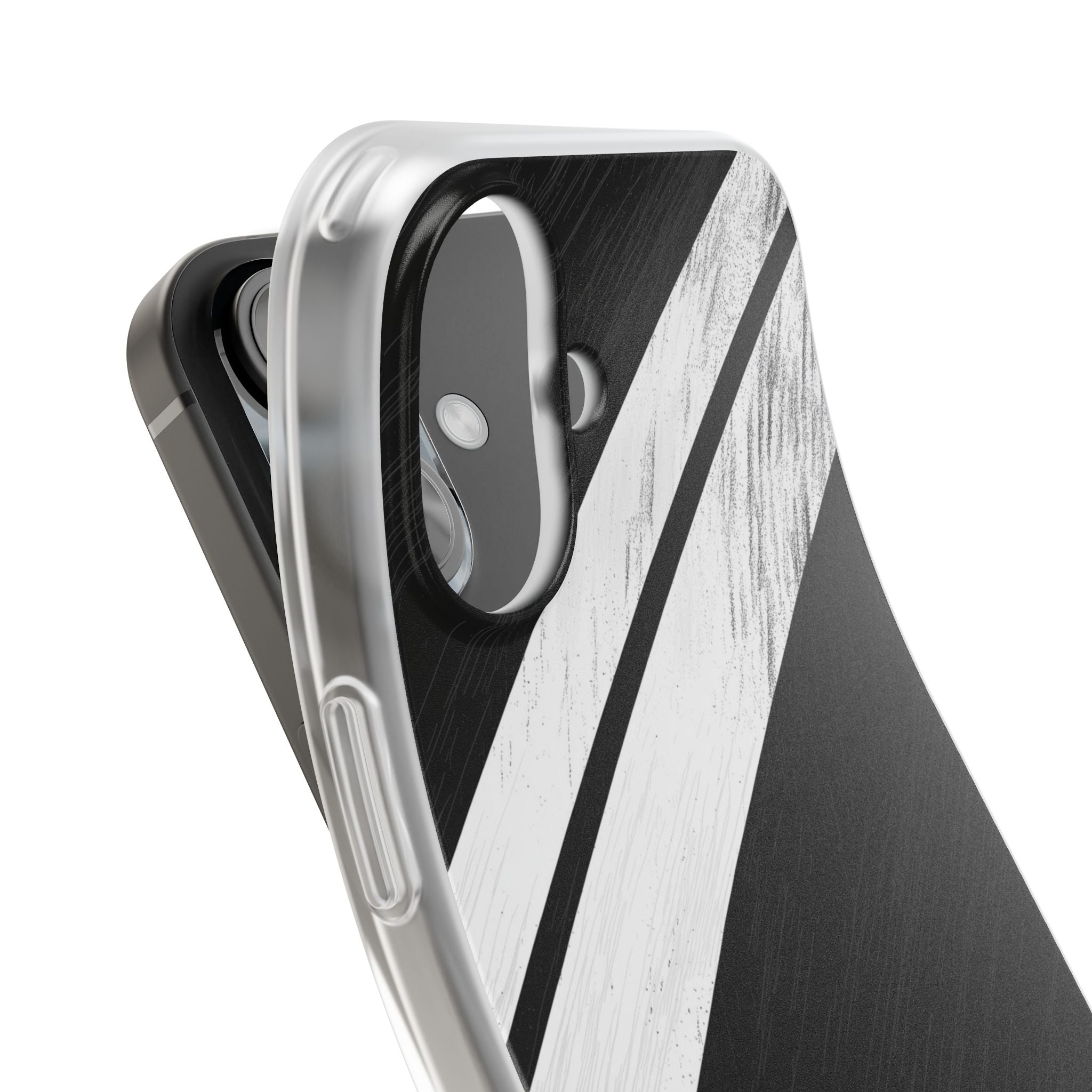 Distressed Stripe Motion iPhone 16 Case - Soft