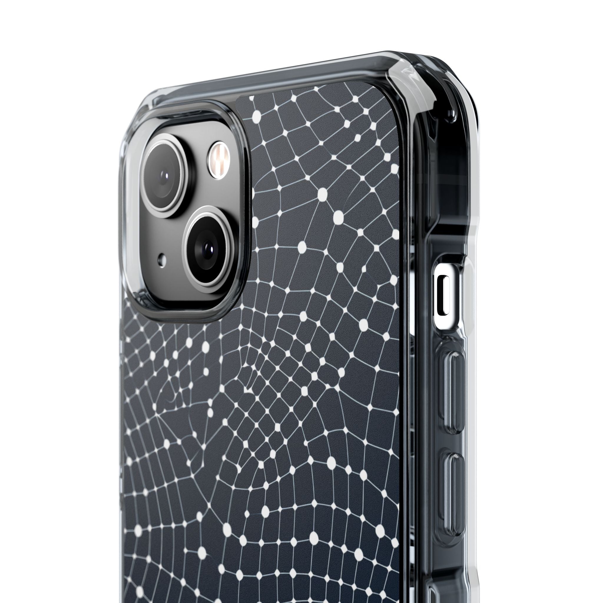 Warped Grid Web iPhone 14 - Impact Clear+