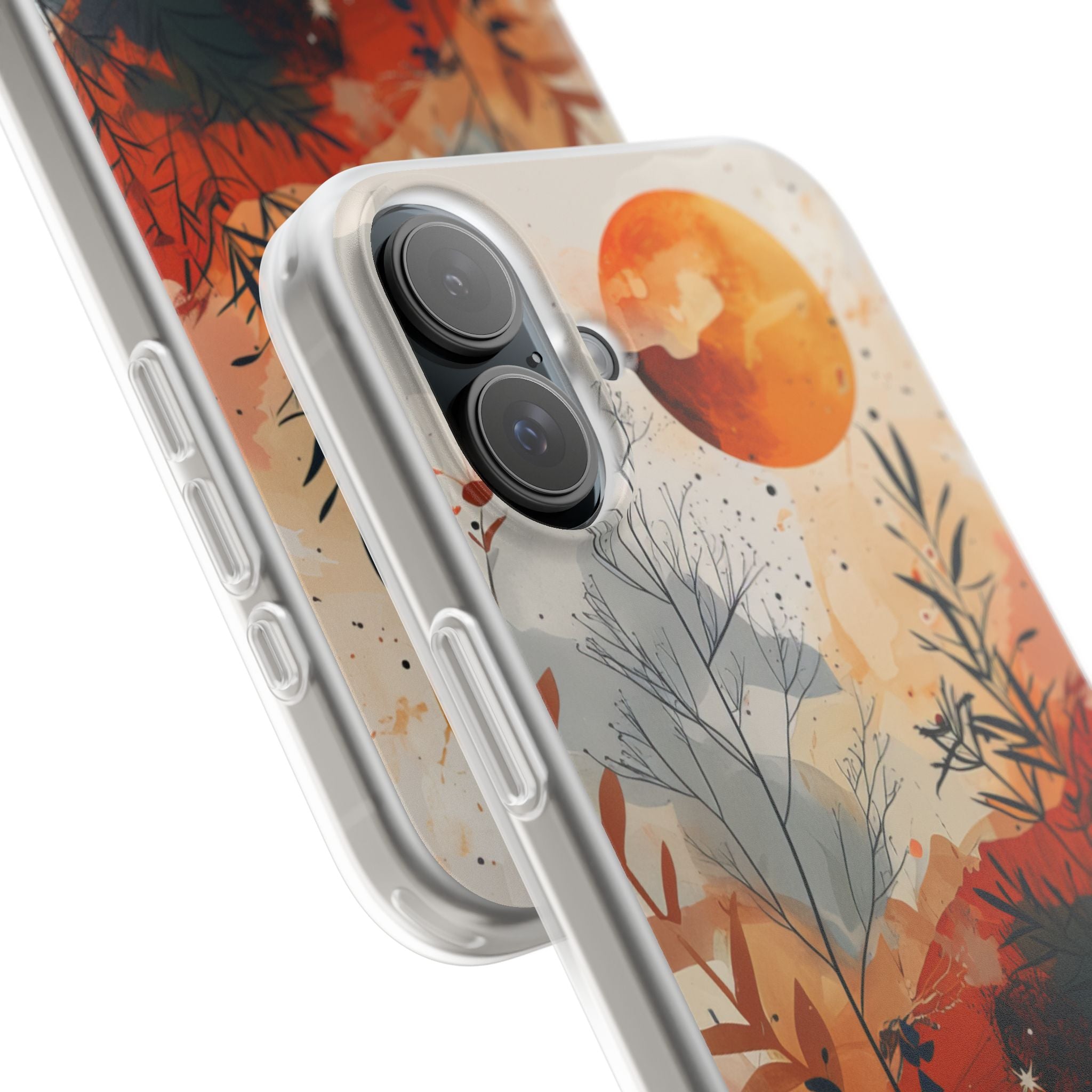 Orange Solstice iPhone 16 Plus Case - Soft