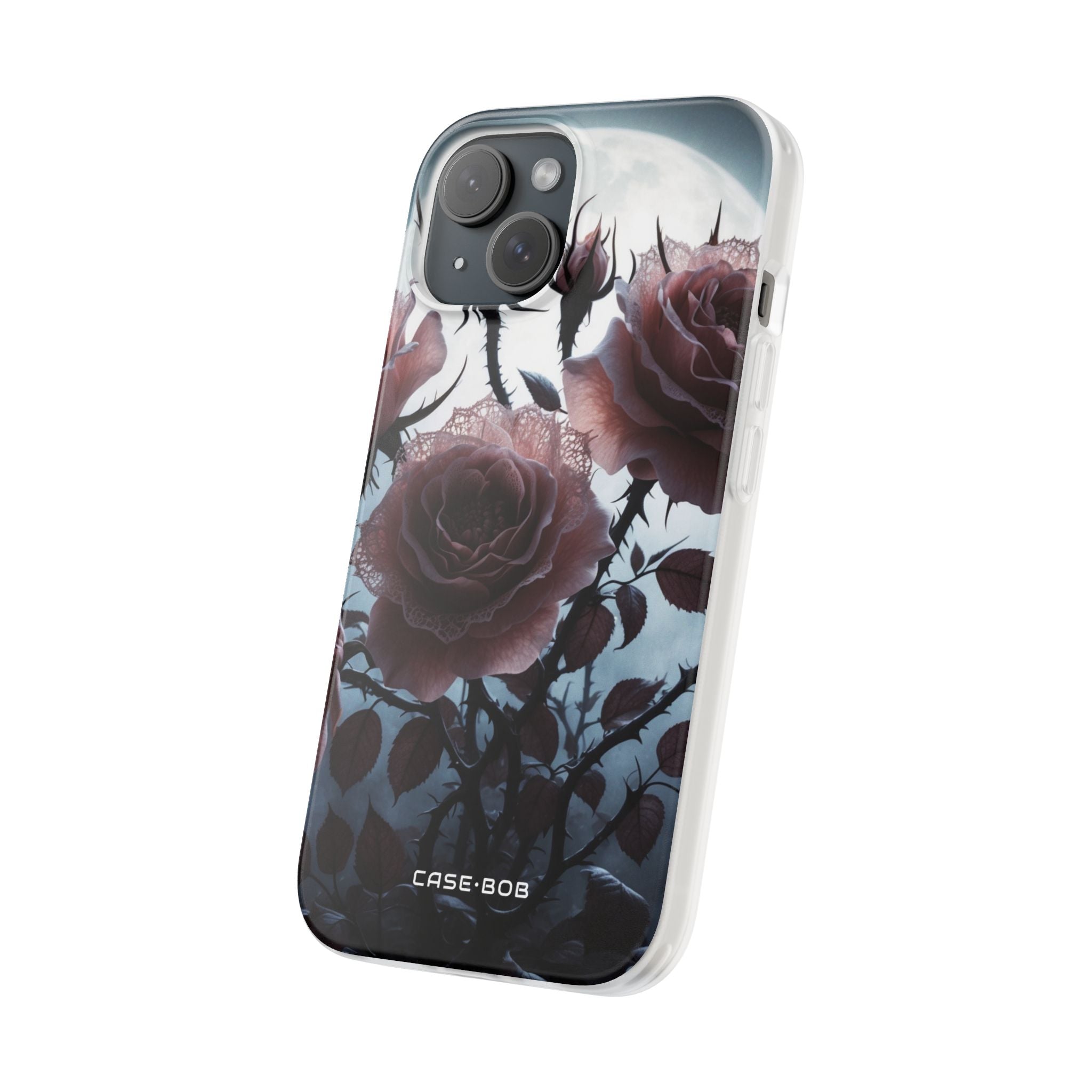 Luminous Rose Thorns iPhone 15 Case - Soft