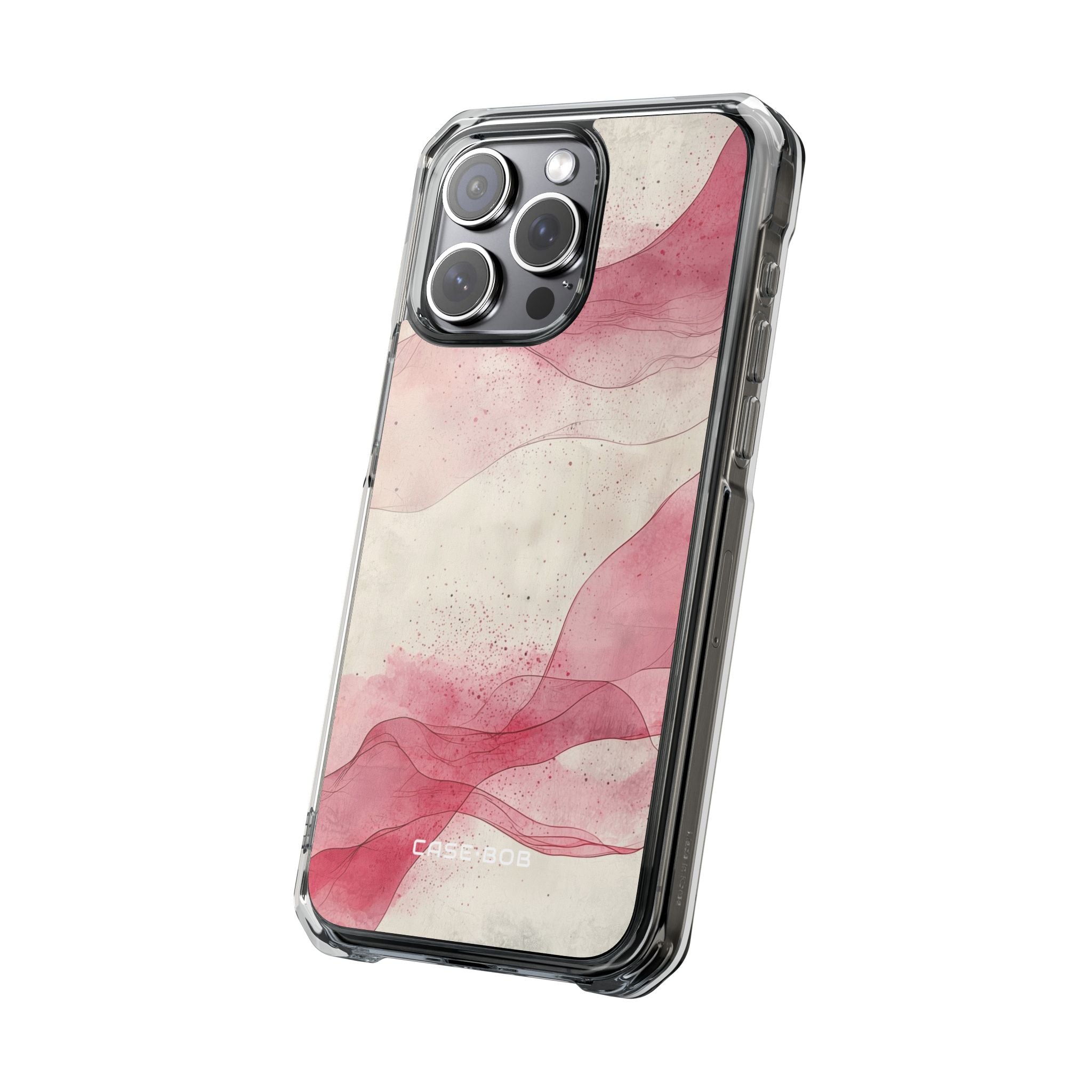 Crimson Waves iPhone 15 Pro Max Case - Impact