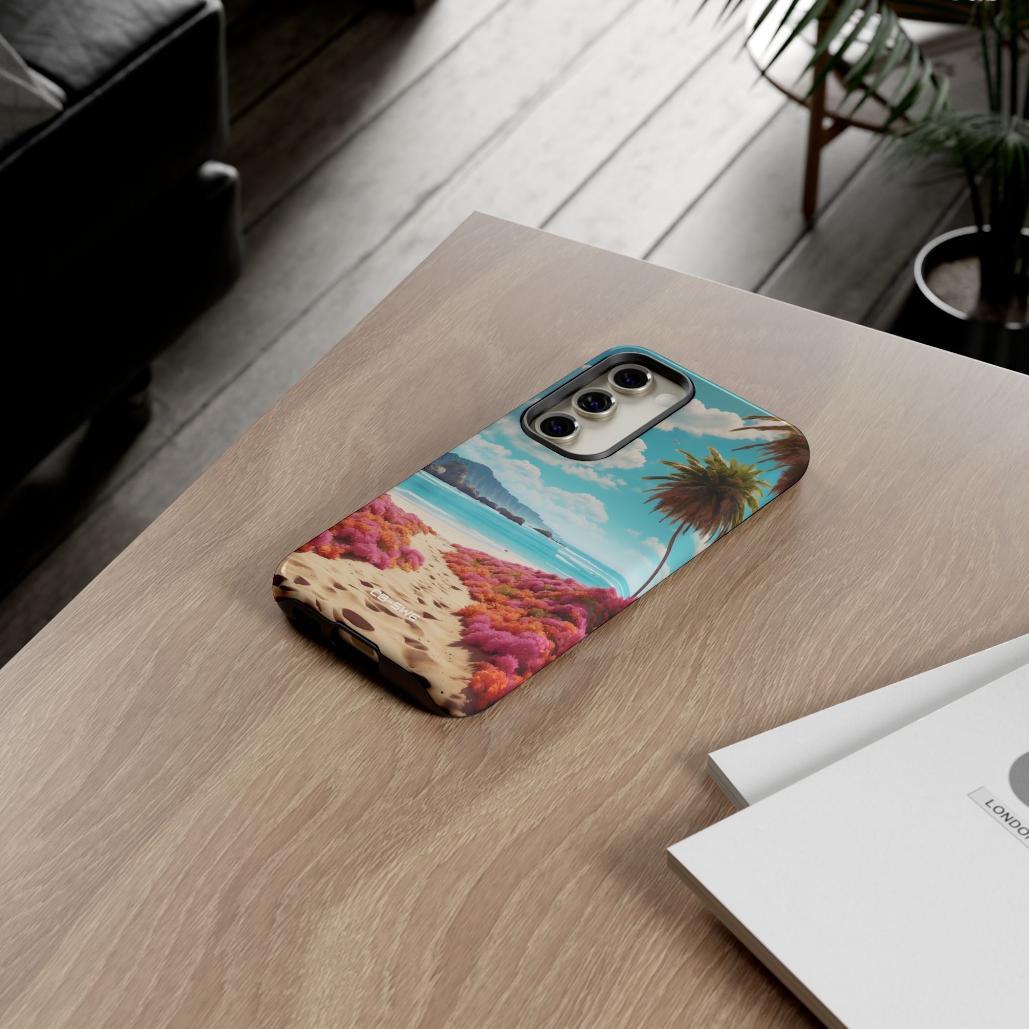 Tropical Flowers Frame - Samsung Case