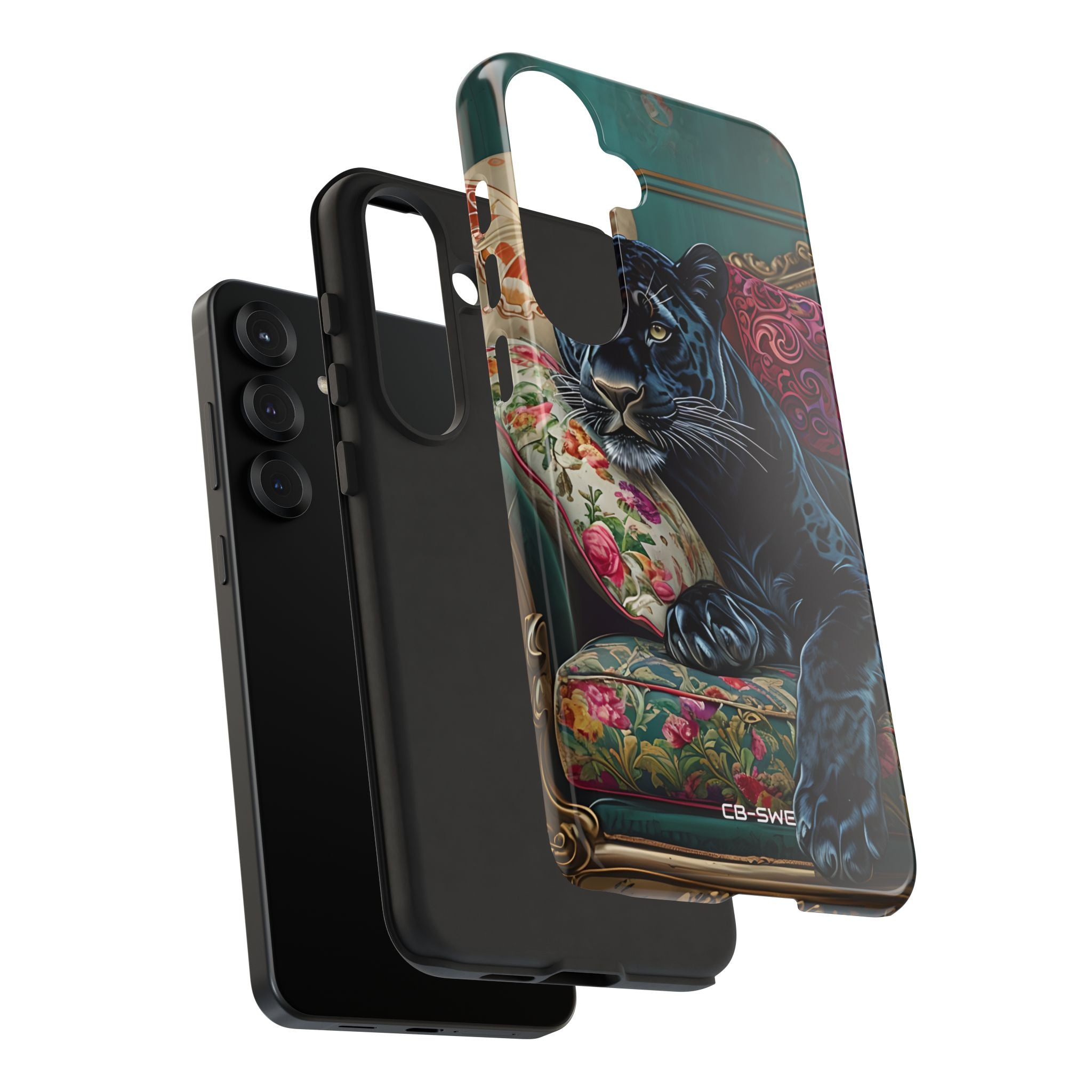 Panther on Vintage Chaise - Samsung Case