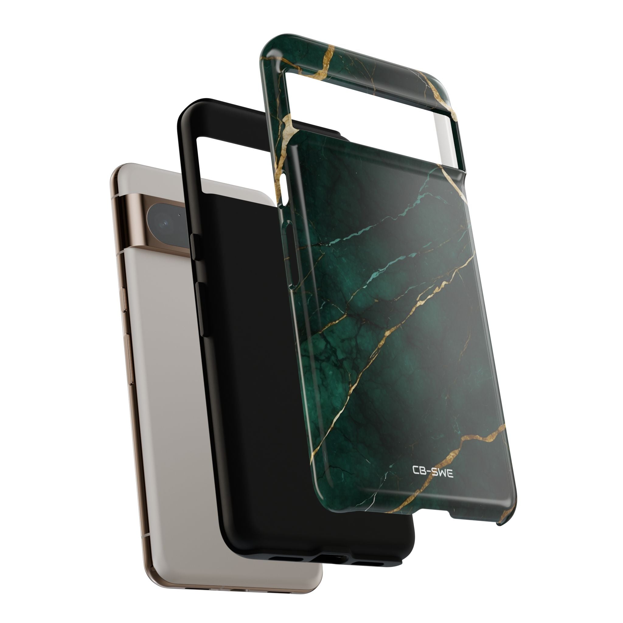 Emerald Veins Flow - Google Pixel Case