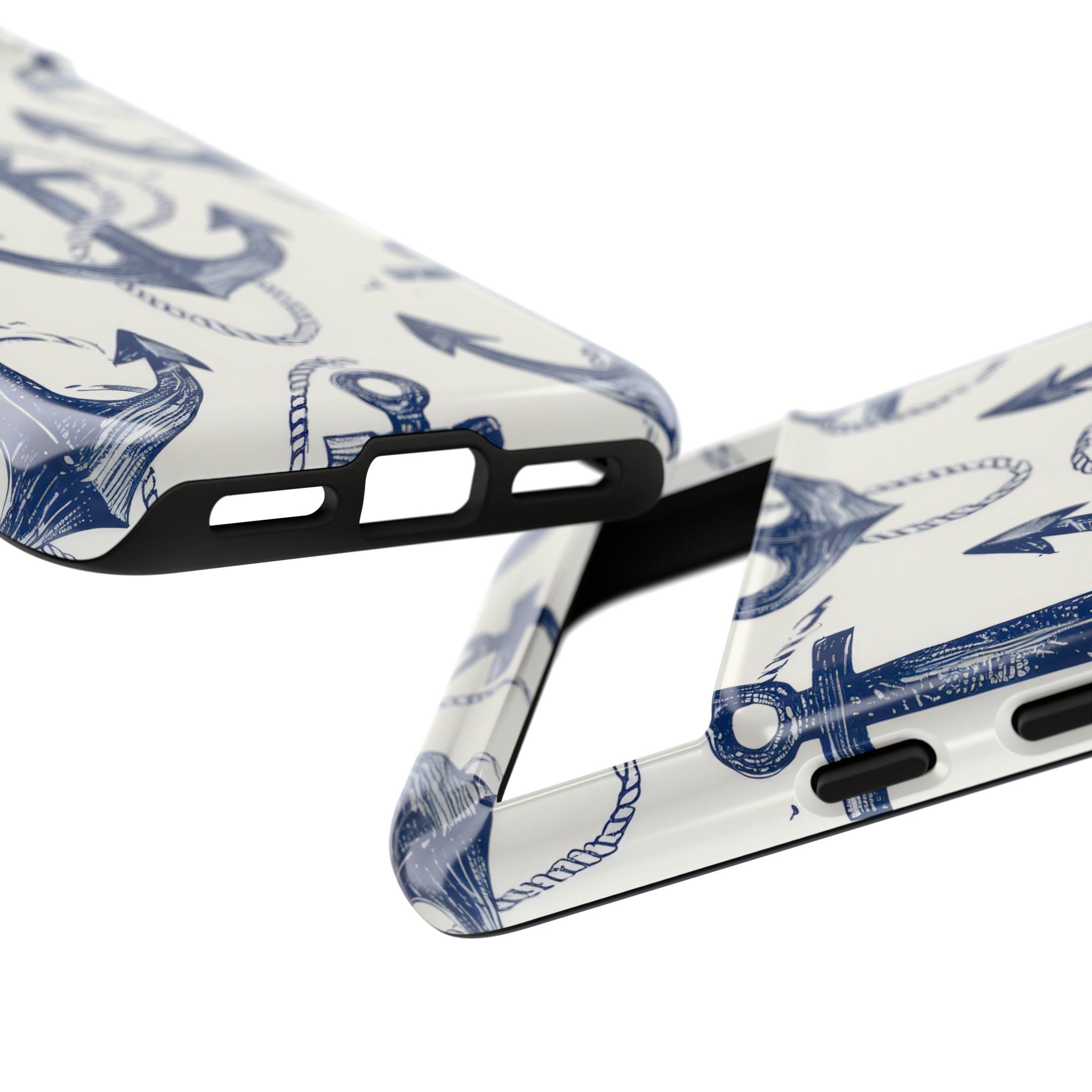 Navy Anchor Loop Google Pixel 8 Case - Tough