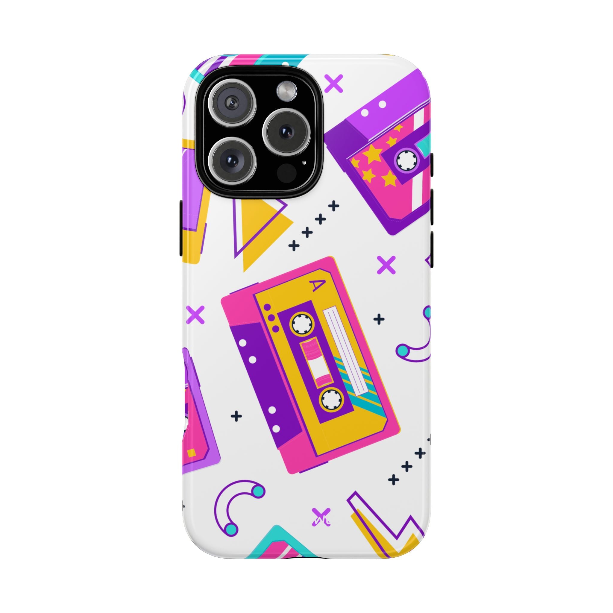 Retro Cassette Chaos - iPhone Case