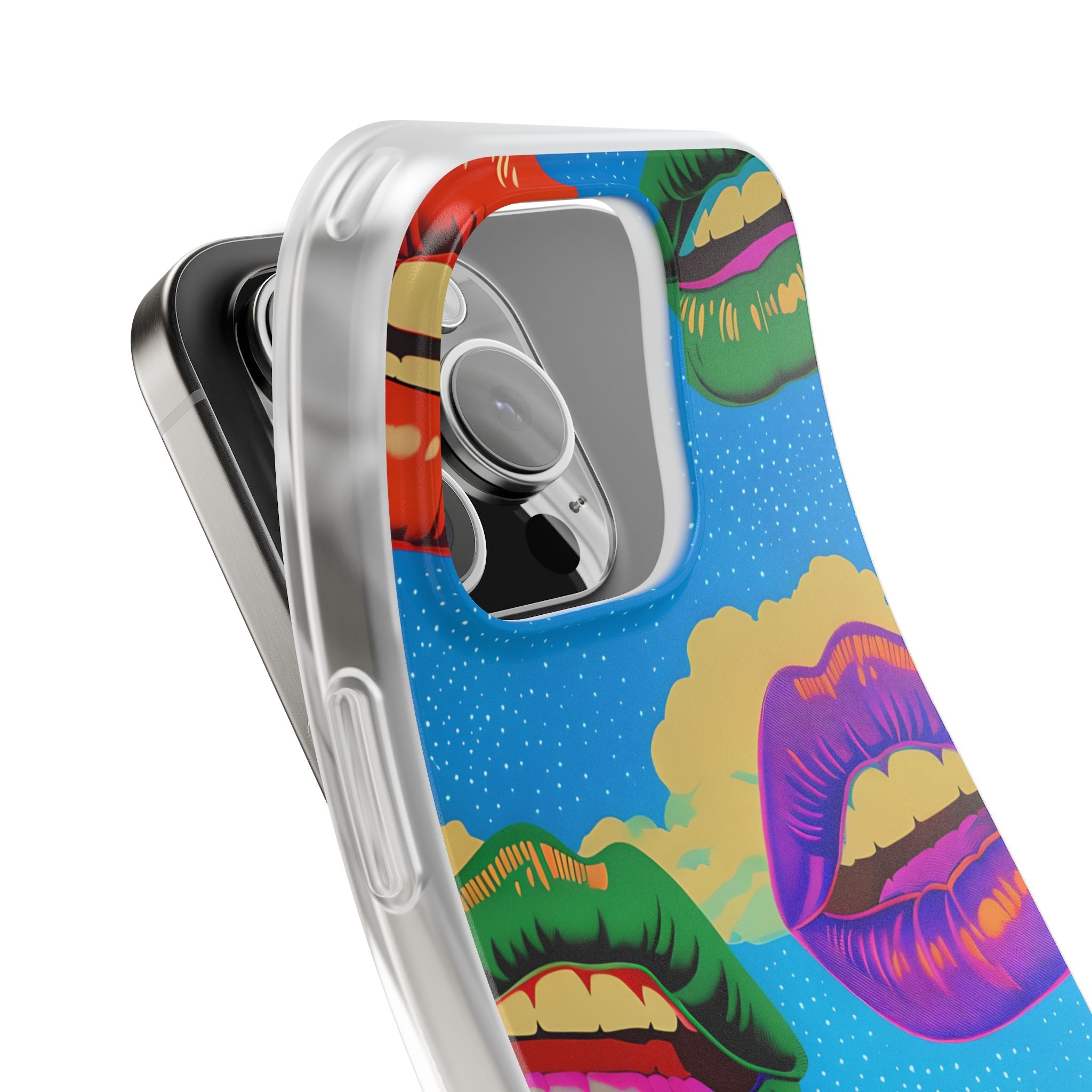 Colorful Lipscape iPhone 16 Pro Case - Soft