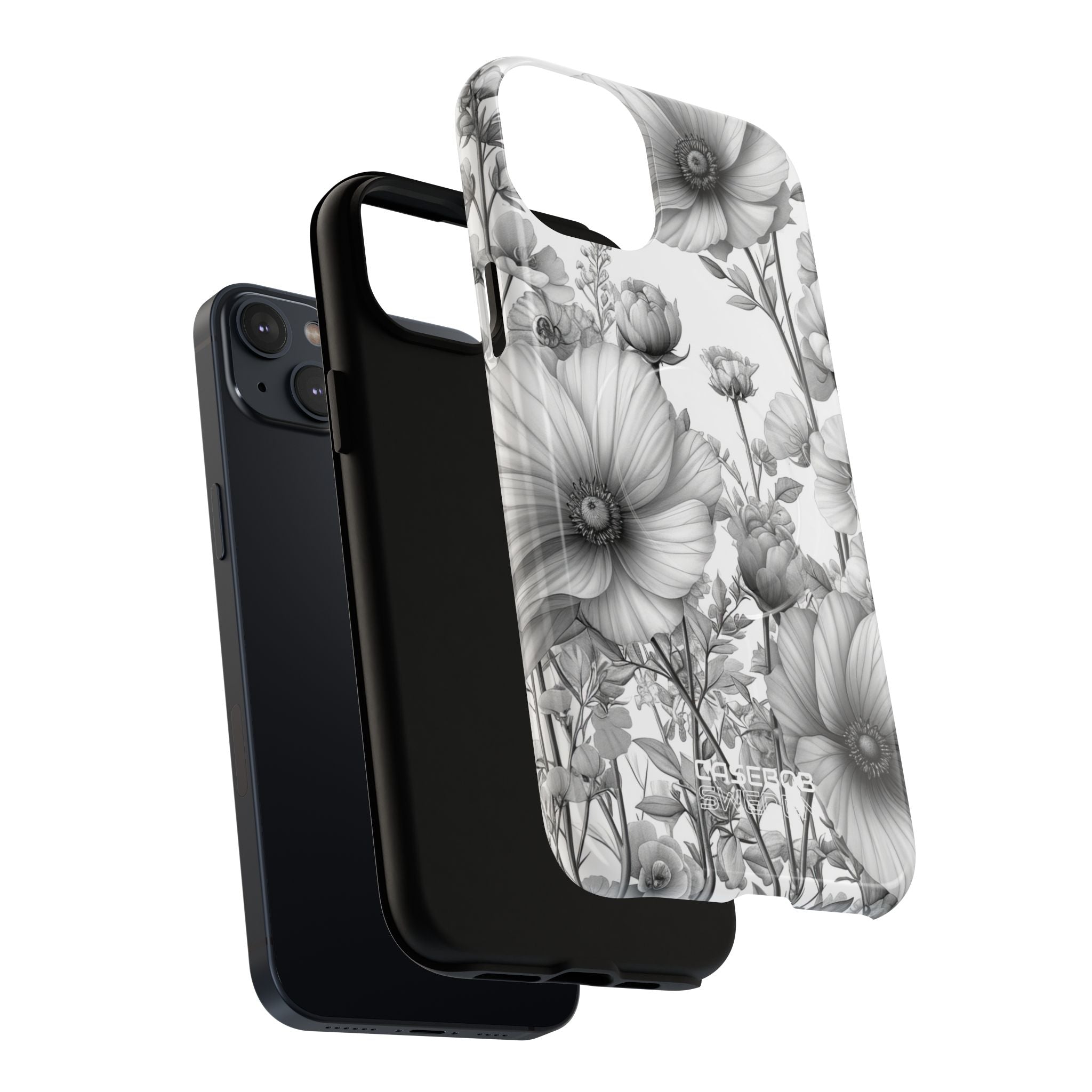 Vintage Floral Etching iPhone 14 - Tough+