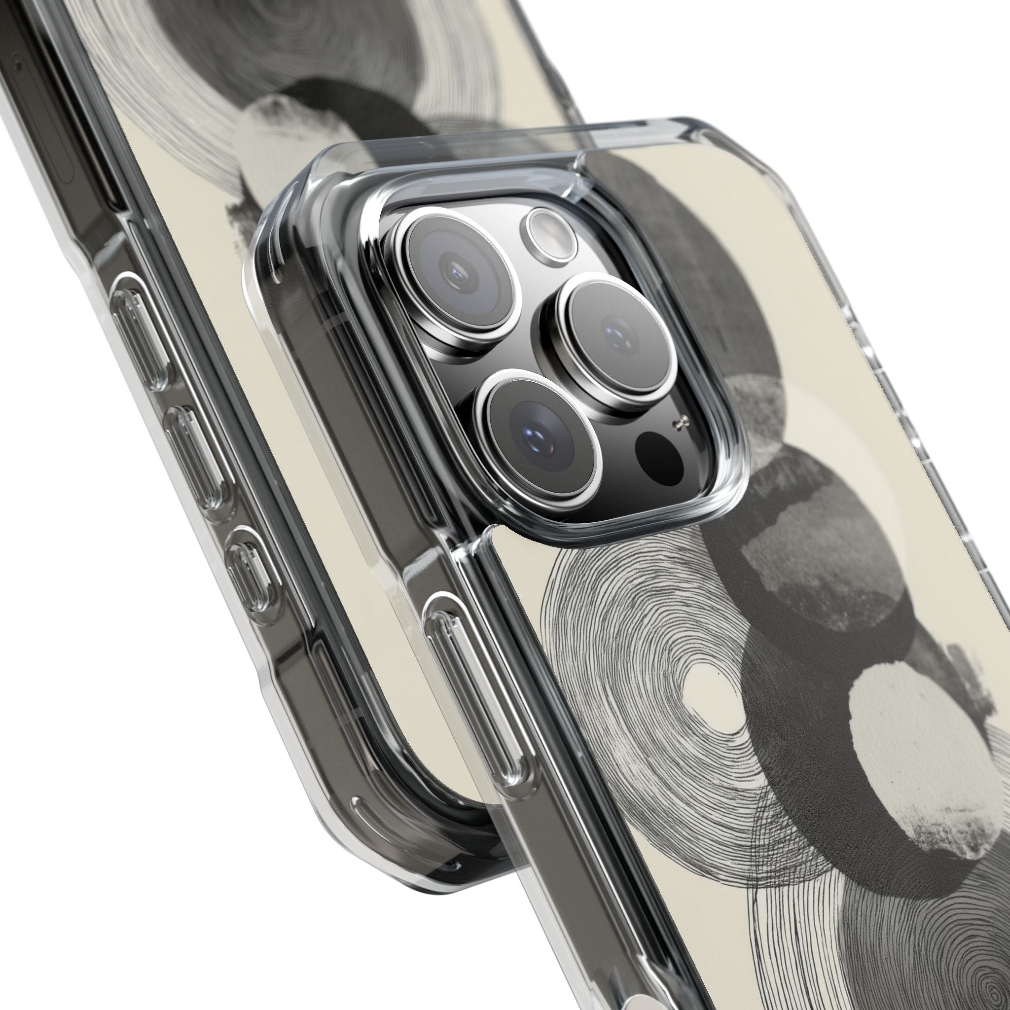 Circles Embrace Lines iPhone Case - Impact