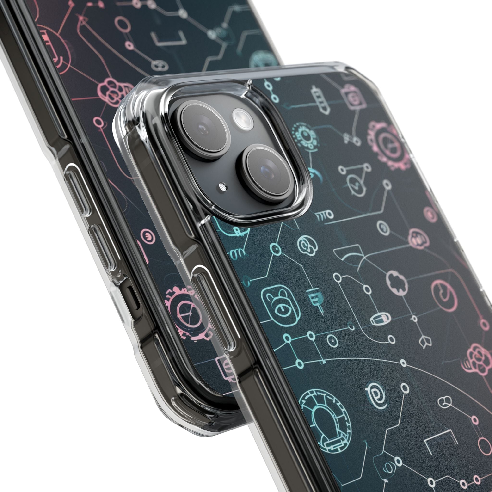 Digital Circuit Flow iPhone 15 - Impact Clear+