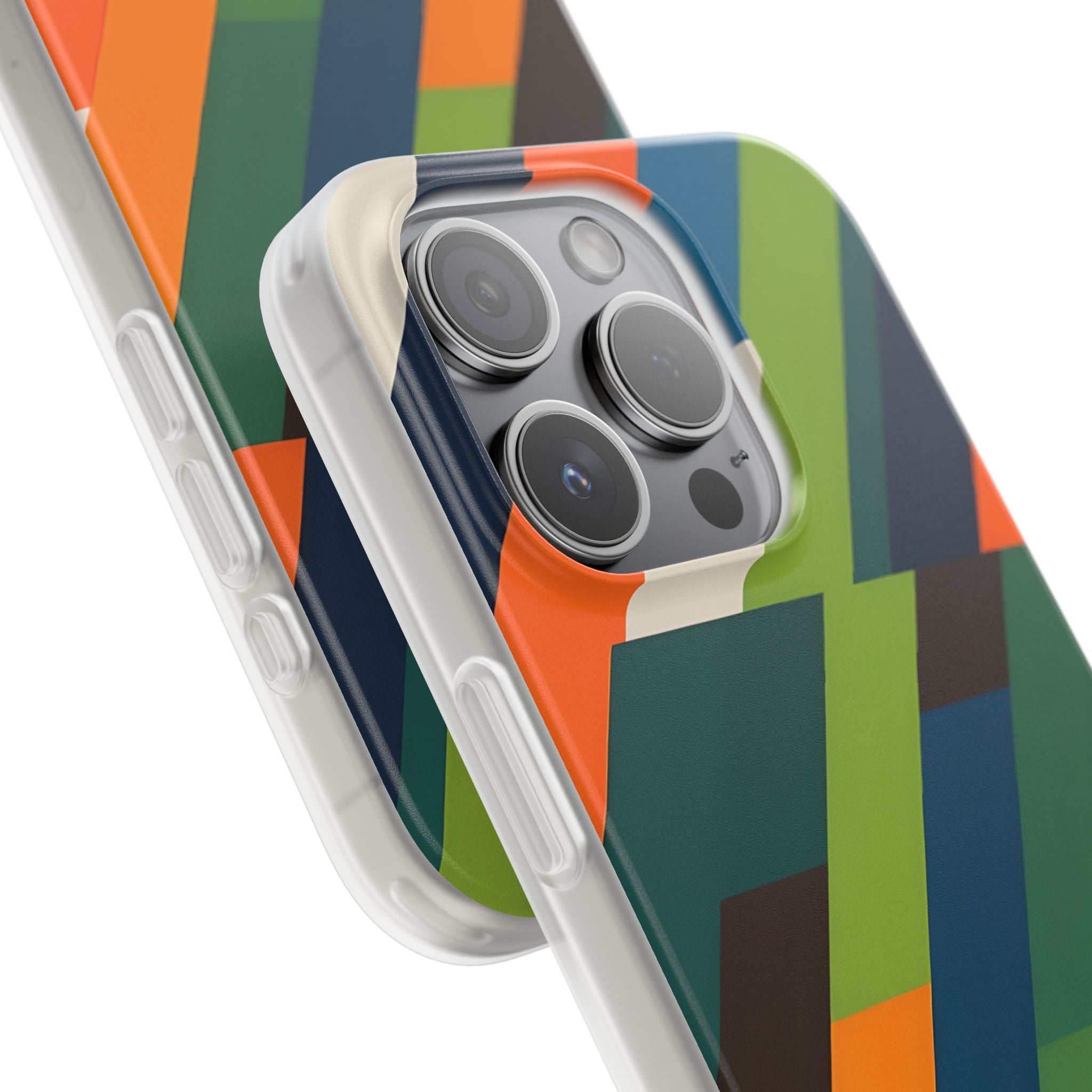 Diagonal Blaze iPhone 15 Pro Case - Soft