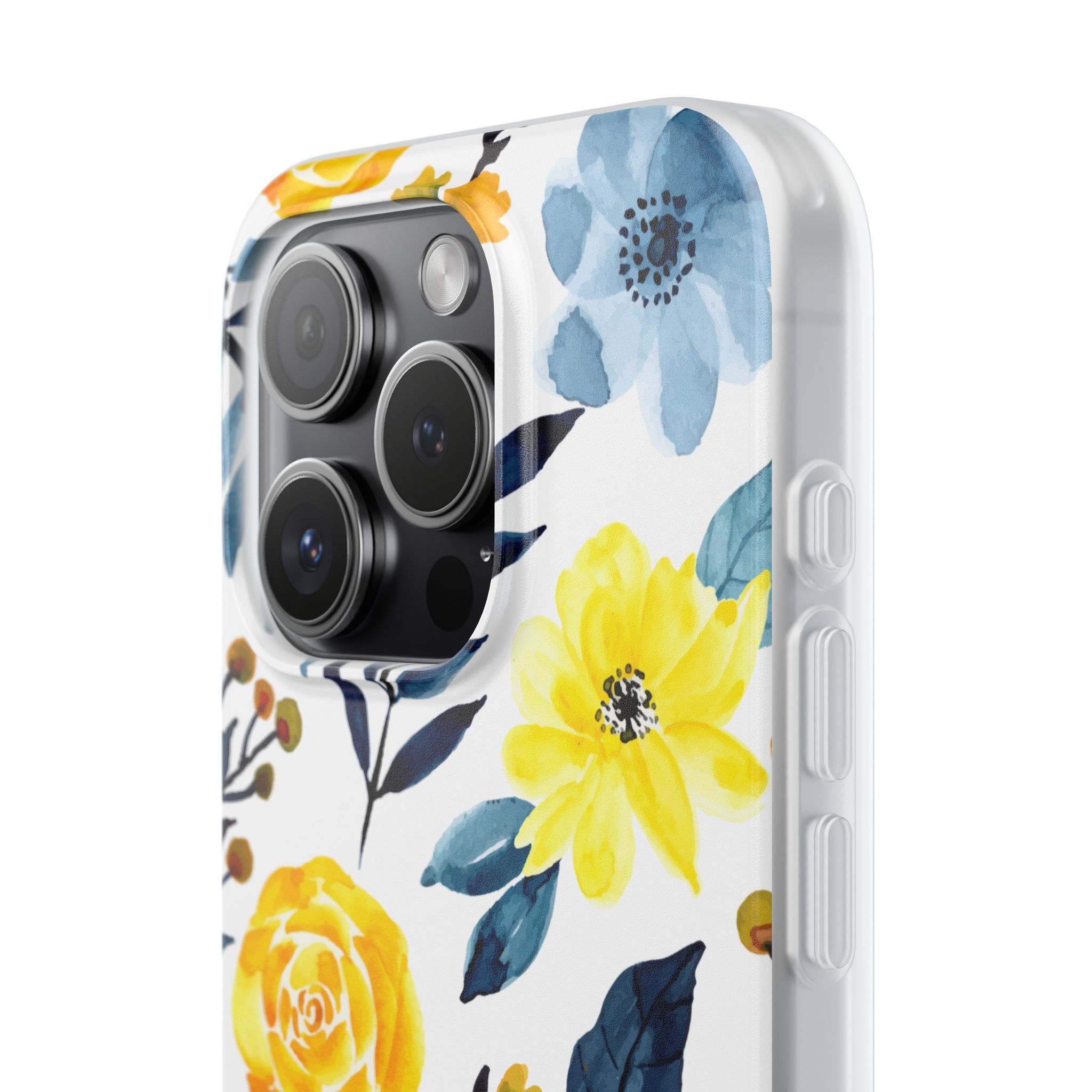 Golden Bloom iPhone 15 Pro Case - Soft