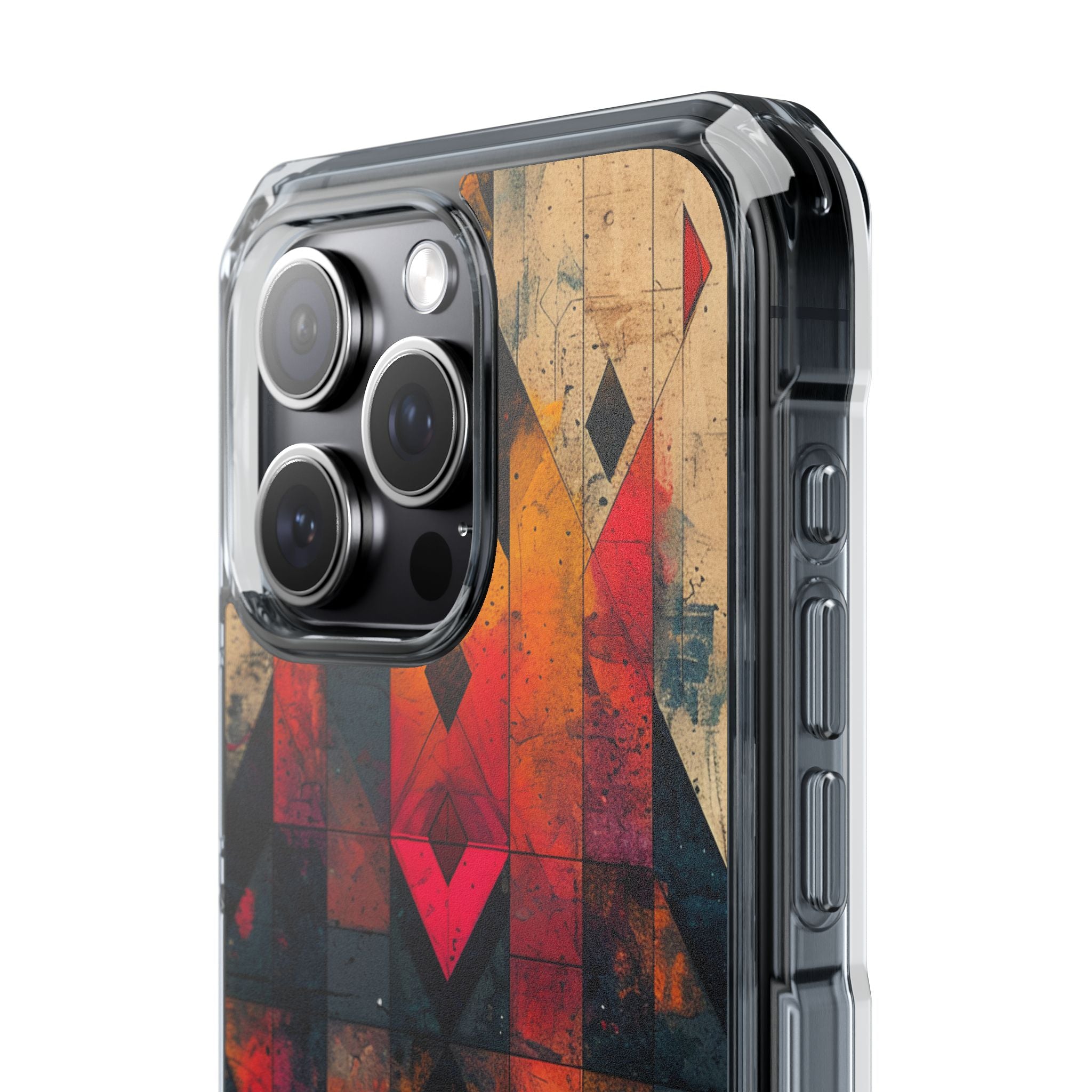 Fiery Symmetry Fusion iPhone 15 - Impact Clear+