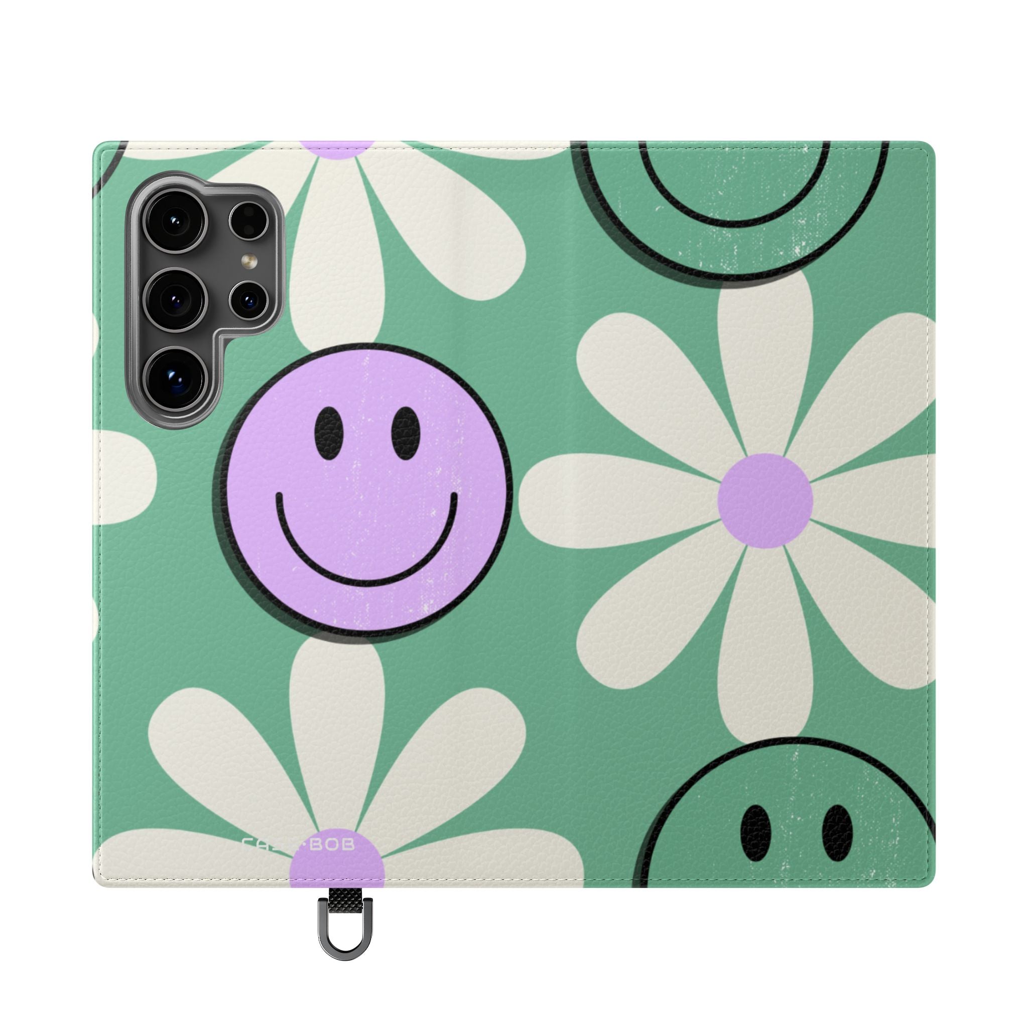 Smiley Daisy Glow - Samsung S24 Ultra Case - Wallet