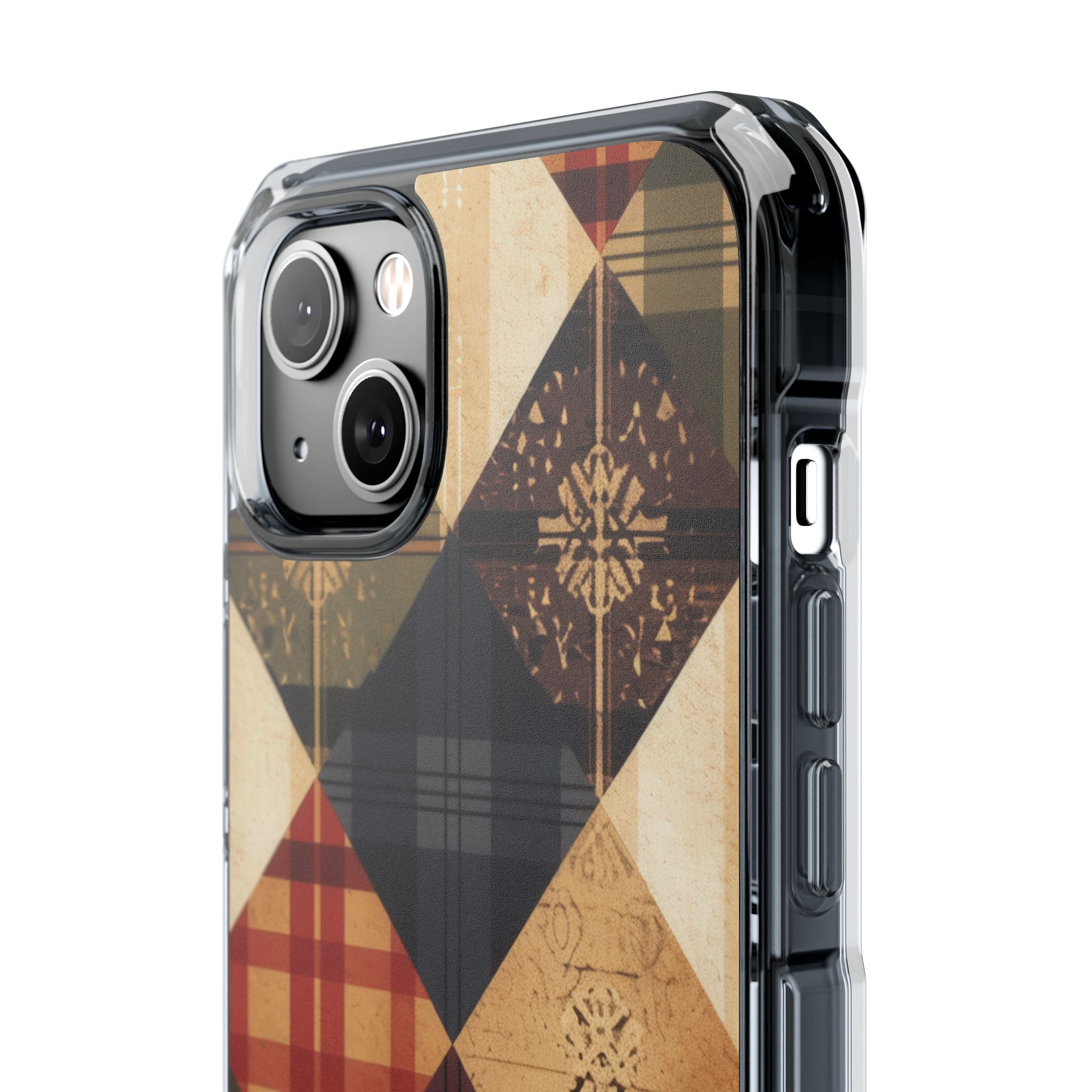Rustic Quilt Charm iPhone 14 - Impact Clear+