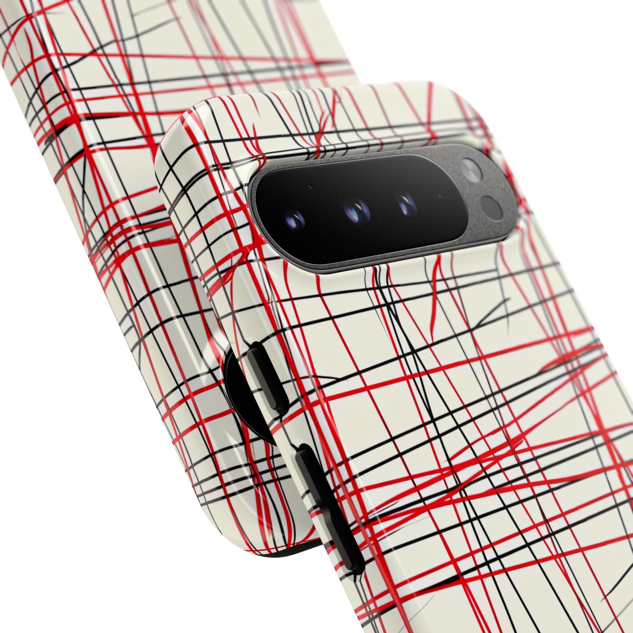 Crimson Wire Tangle Google Pixel 9 - Tough
